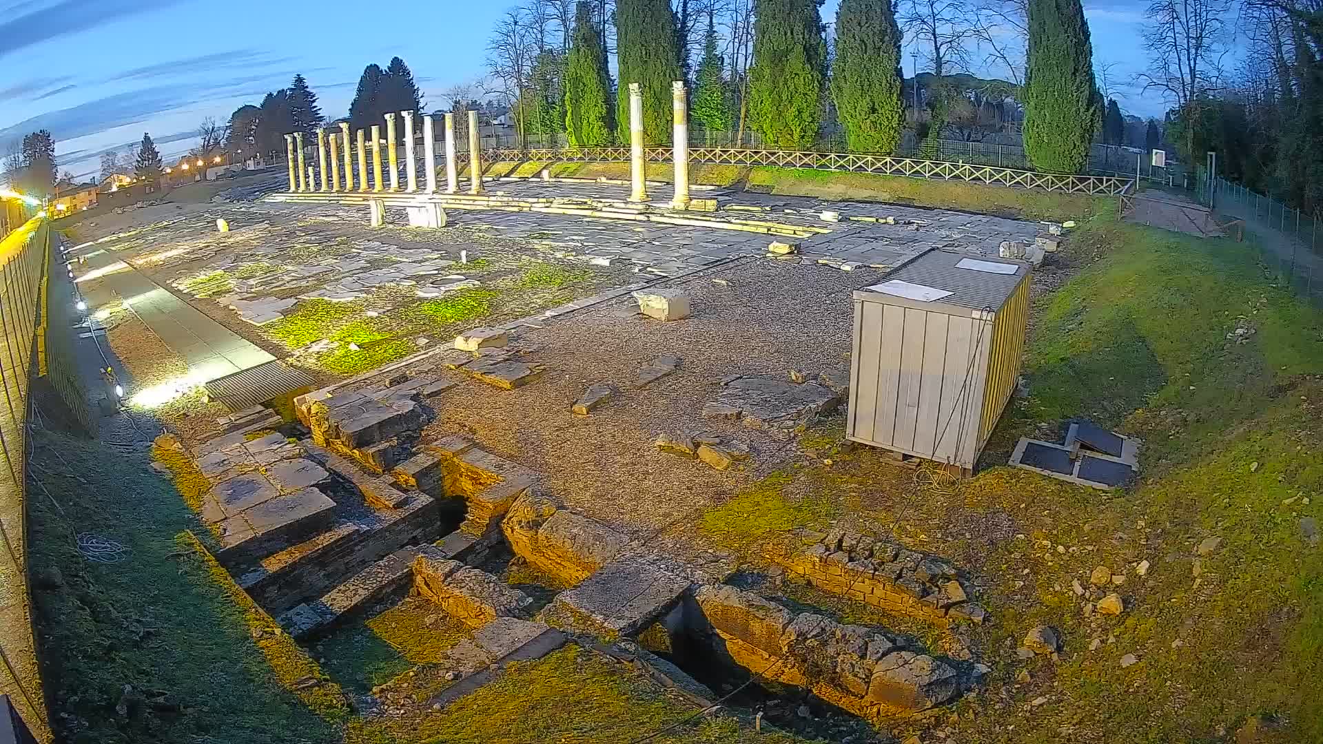 Webcam Foro Romano de Aquileia – Vista en vivo del Foro Romano