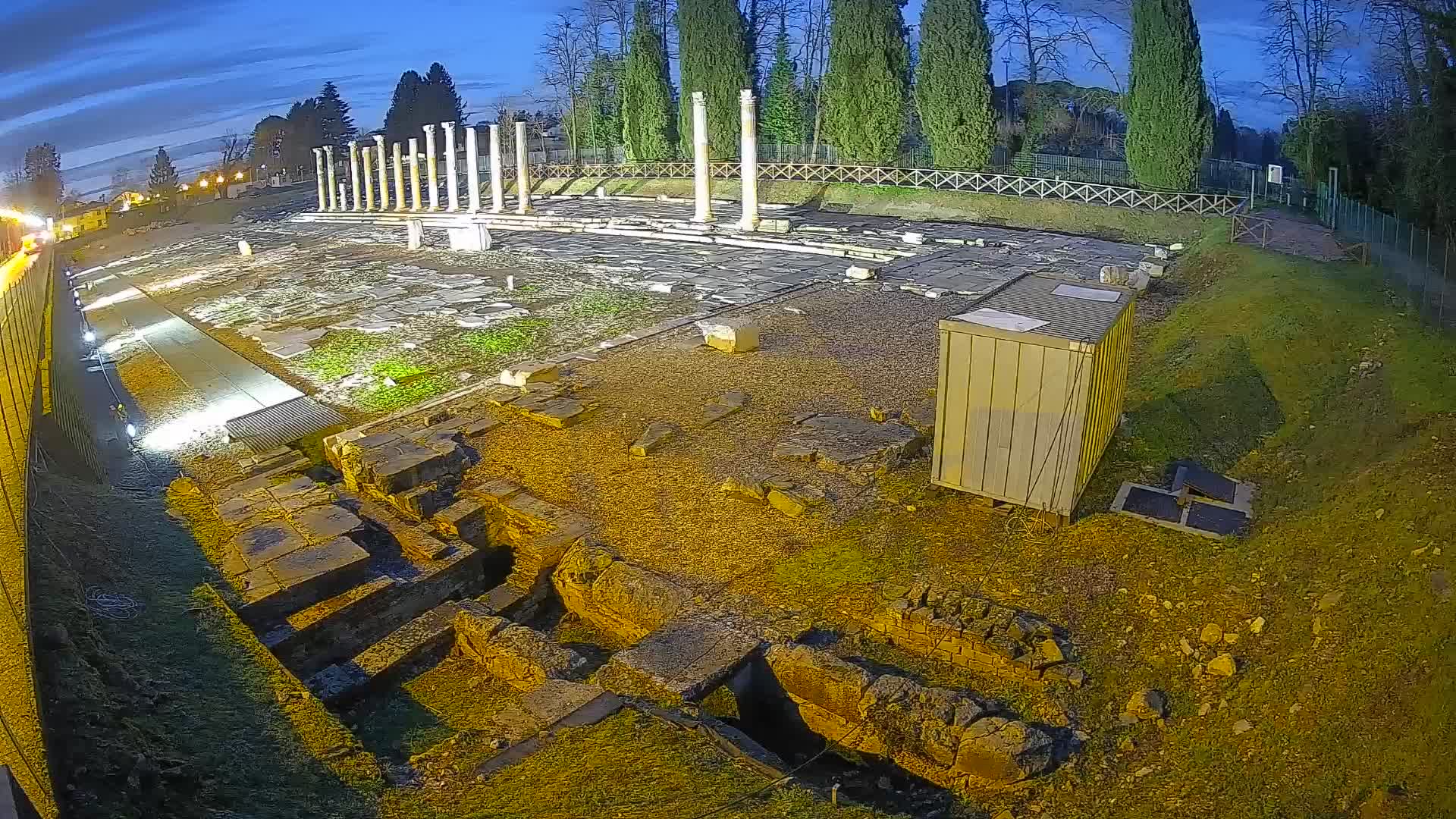 Webcam Foro Romano di Aquileia – Vista live sull’antico Foro
