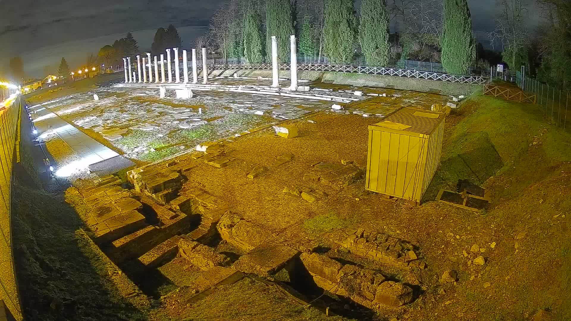 Webcam Foro Romano di Aquileia – Vista live sull’antico Foro