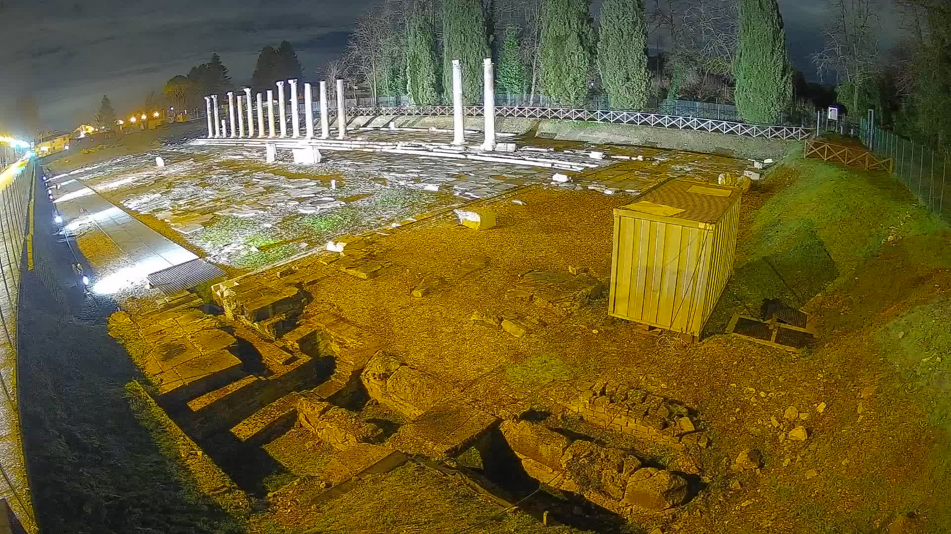 Webcam du Forum Romain d’Aquilée – Vue en direct du site antique