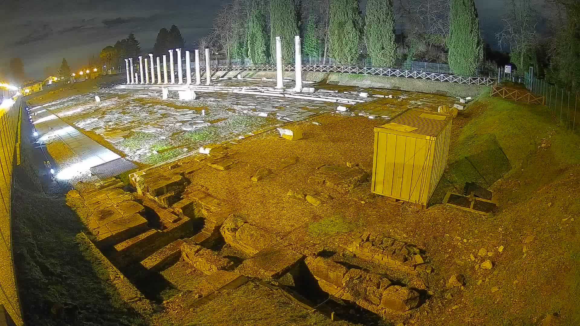 Webcam Foro Romano di Aquileia – Vista live sull’antico Foro