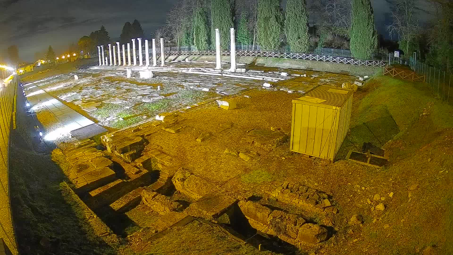 Webcam Foro Romano de Aquileia – Vista en vivo del Foro Romano