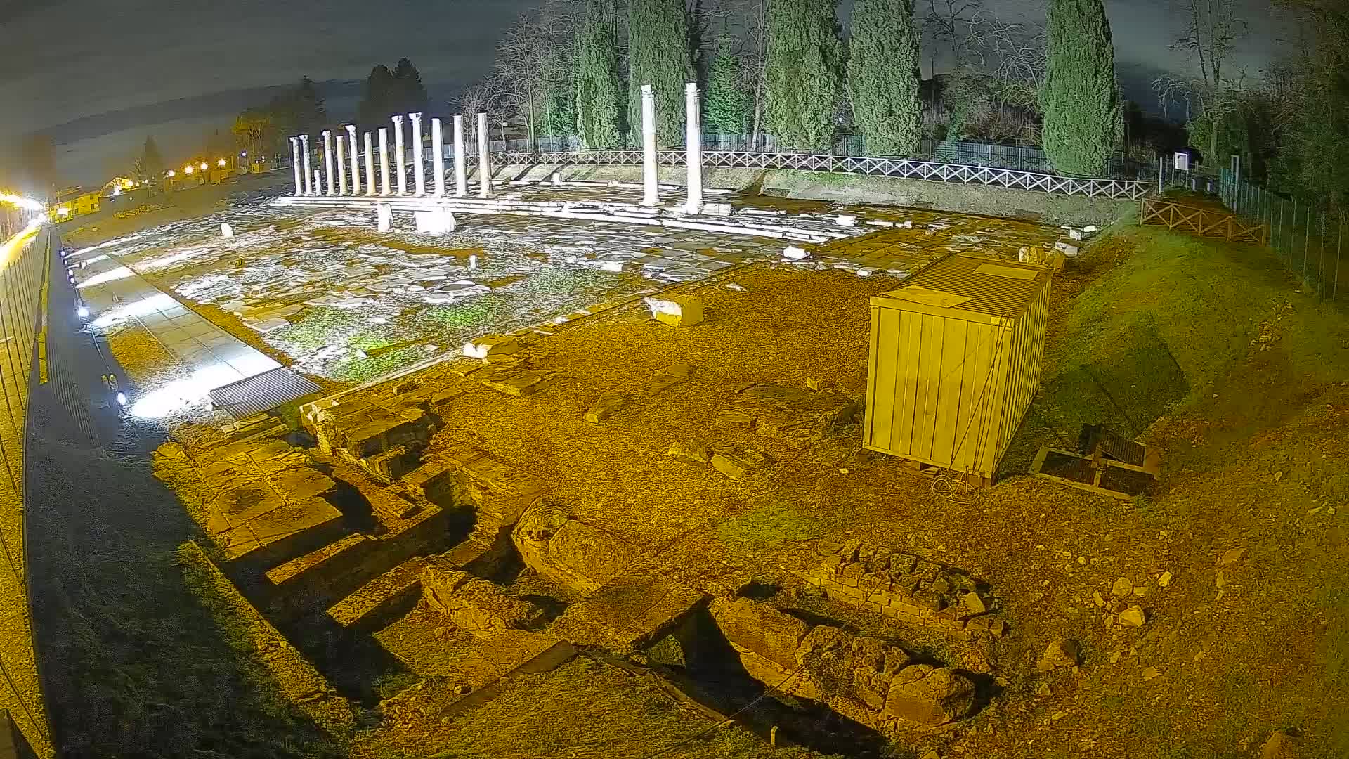 Webcam Foro Romano di Aquileia – Vista live sull’antico Foro