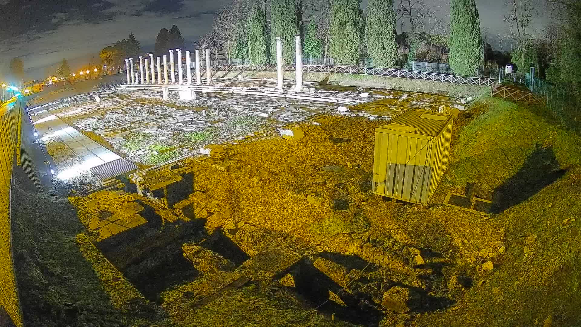 Webcam Foro Romano de Aquileia – Vista en vivo del Foro Romano