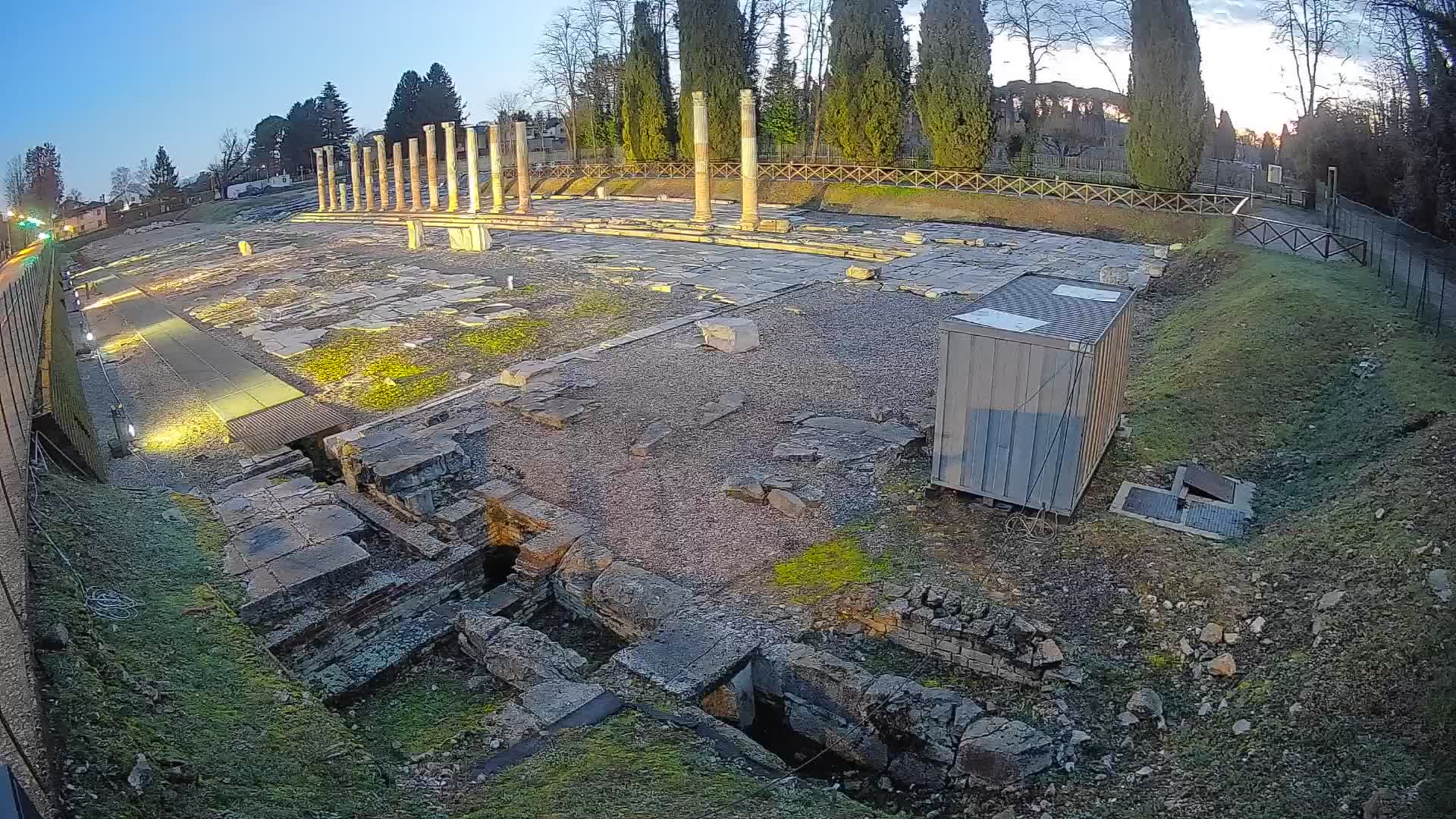 Webcam Foro Romano de Aquileia – Vista en vivo del Foro Romano
