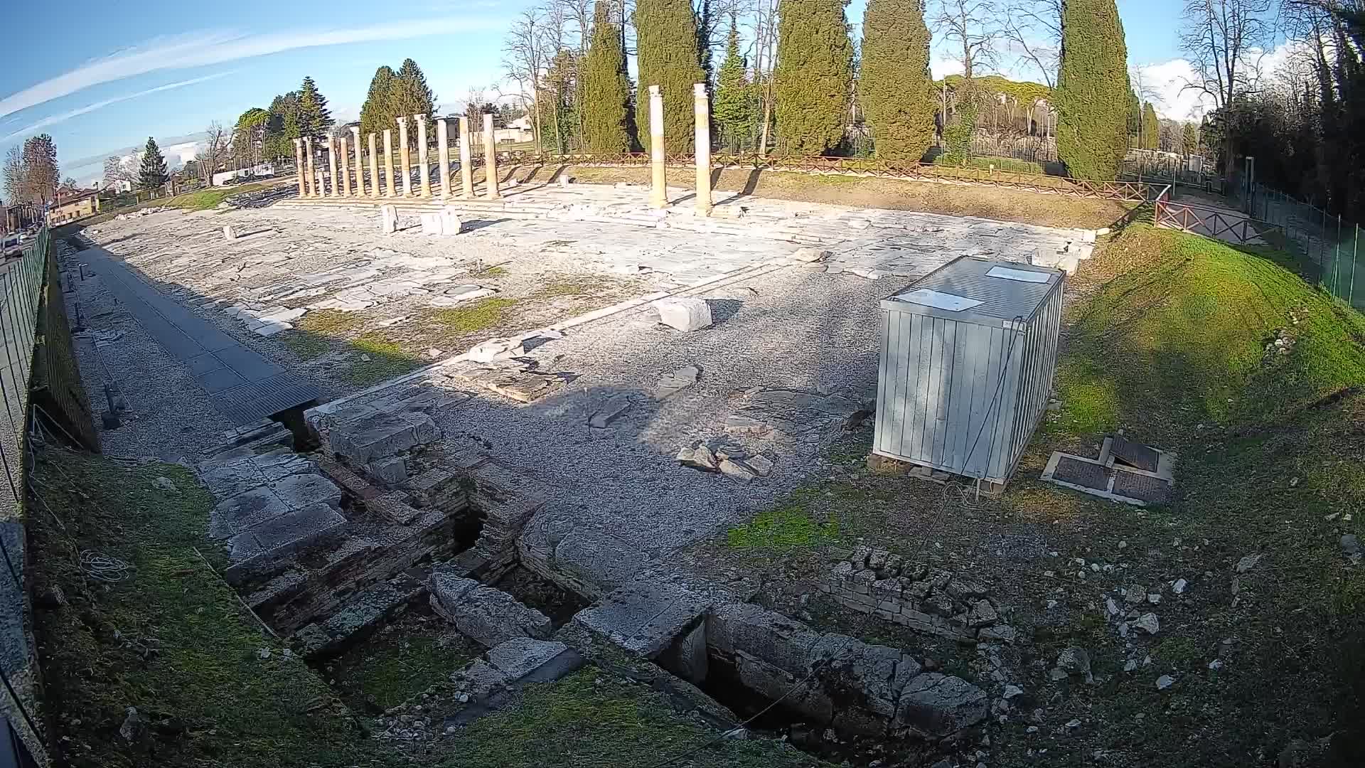 Webcam Foro Romano de Aquileia – Vista en vivo del Foro Romano