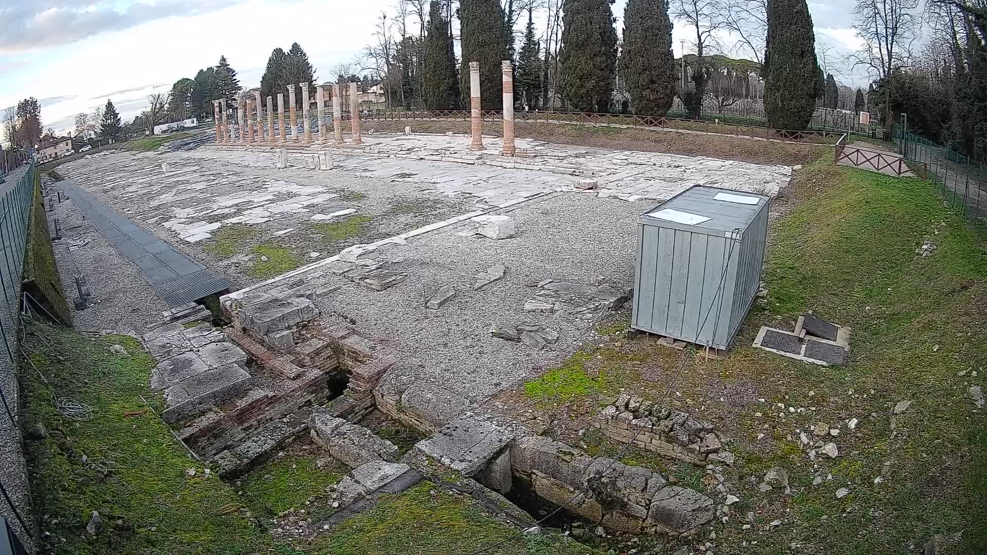 Webcam Foro Romano di Aquileia – Vista live sull’antico Foro