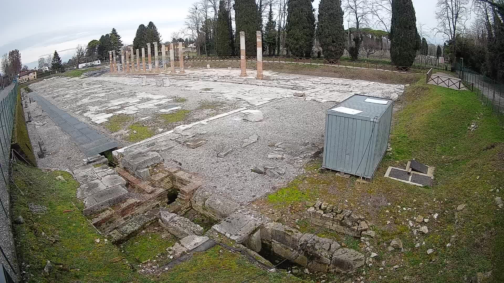 Webcam Foro Romano di Aquileia – Vista live sull’antico Foro