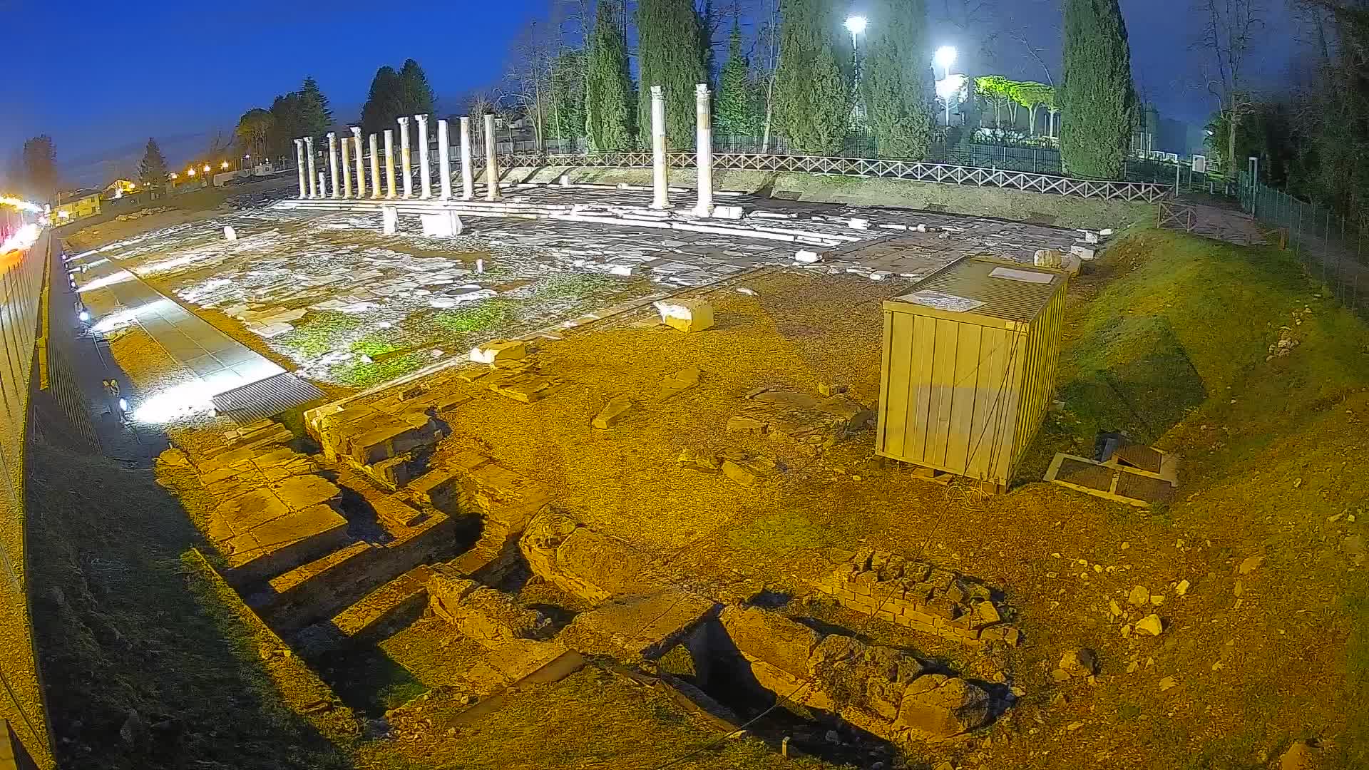Webcam Foro Romano di Aquileia – Vista live sull’antico Foro