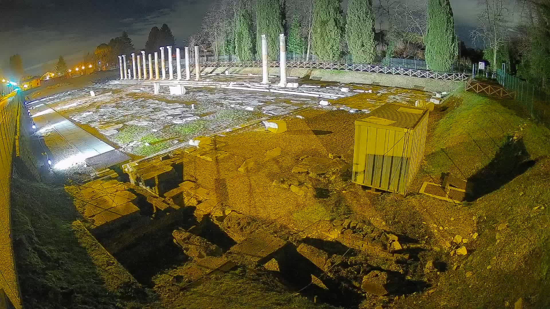 Webcam Foro Romano di Aquileia – Vista live sull’antico Foro