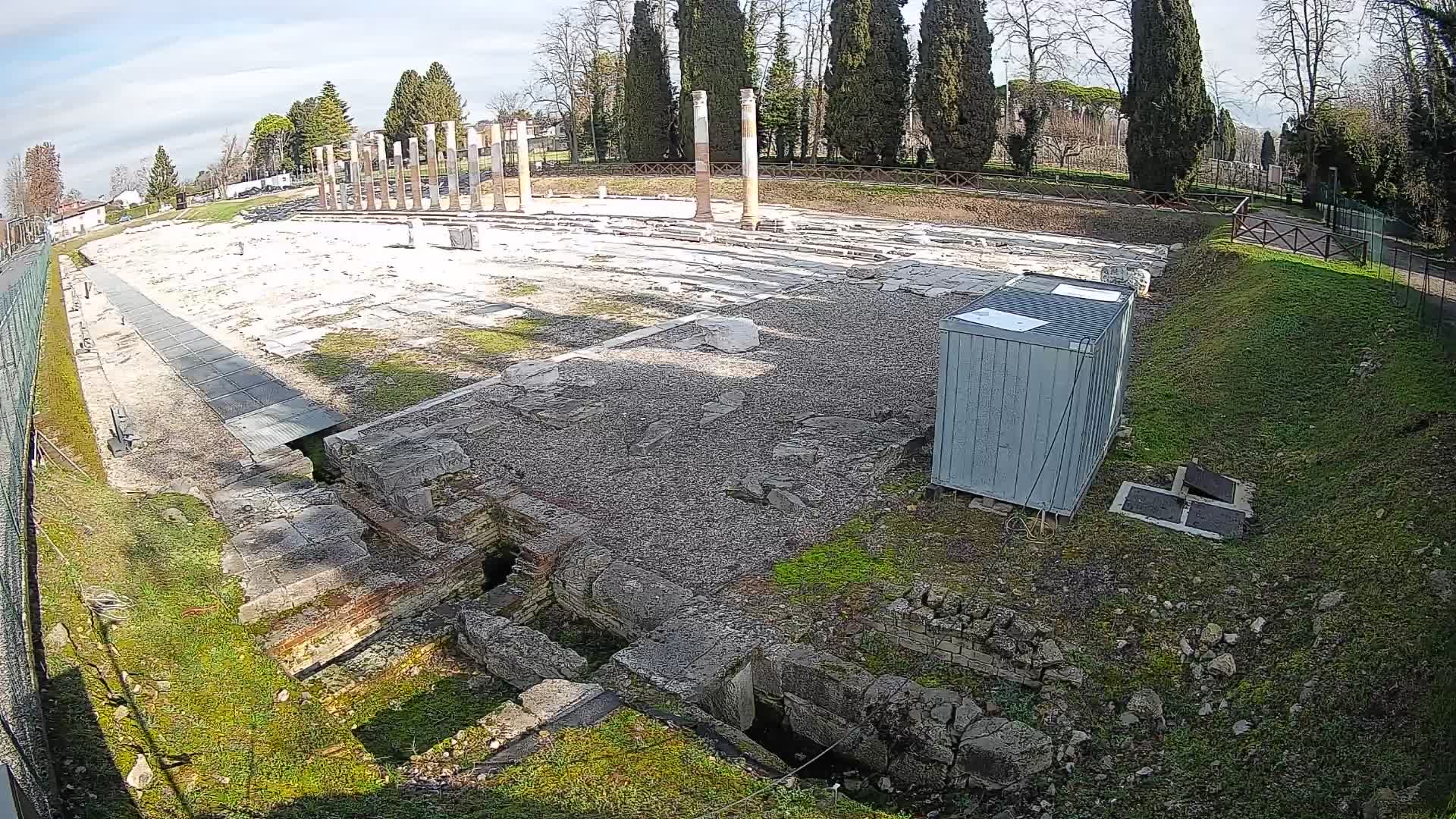 Webcam du Forum Romain d’Aquilée – Vue en direct du site antique