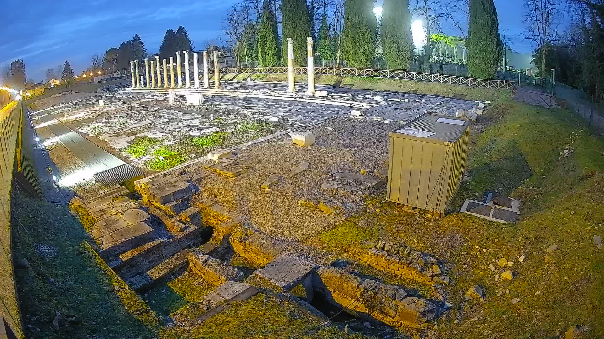 Webcam du Forum Romain d’Aquilée – Vue en direct du site antique
