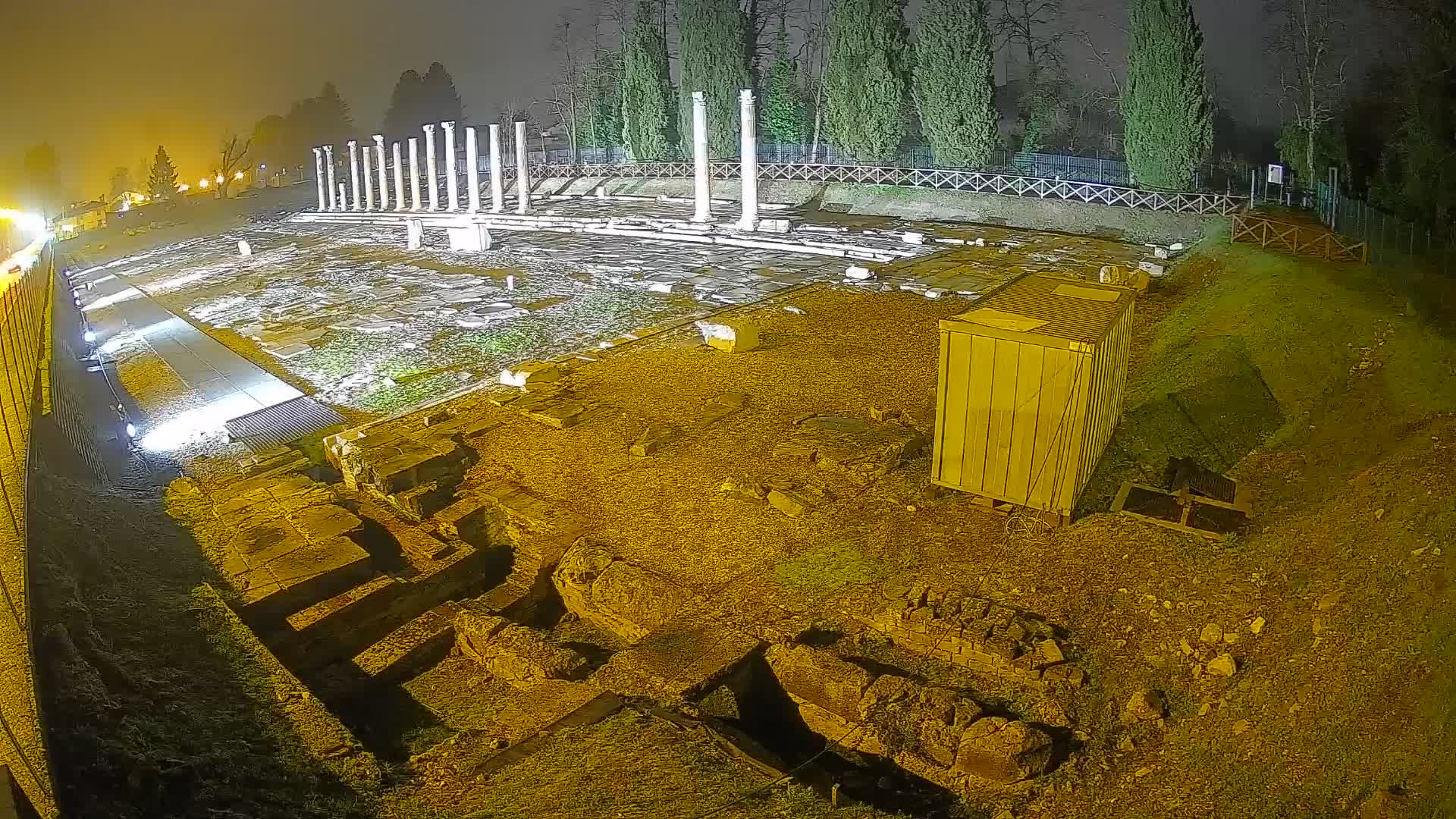 Webcam Foro Romano di Aquileia – Vista live sull’antico Foro
