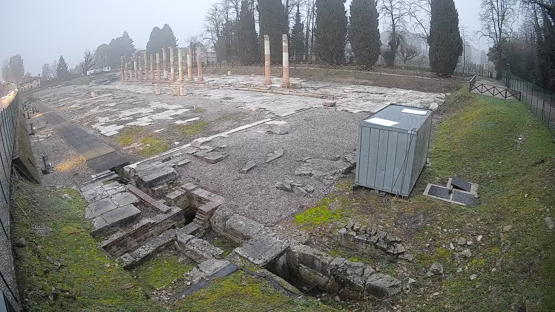 Webcam Foro Romano di Aquileia – Vista live sull’antico Foro