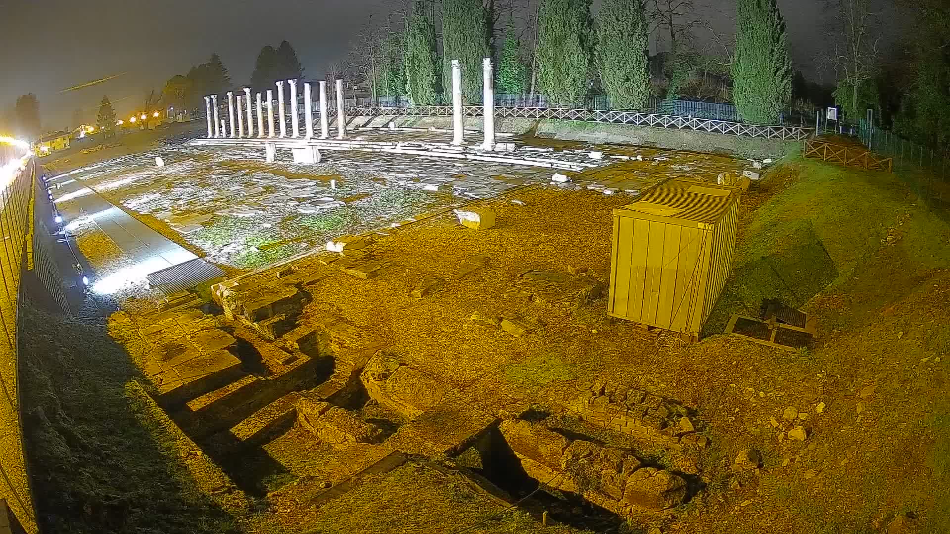 Webcam Foro Romano di Aquileia – Vista live sull’antico Foro