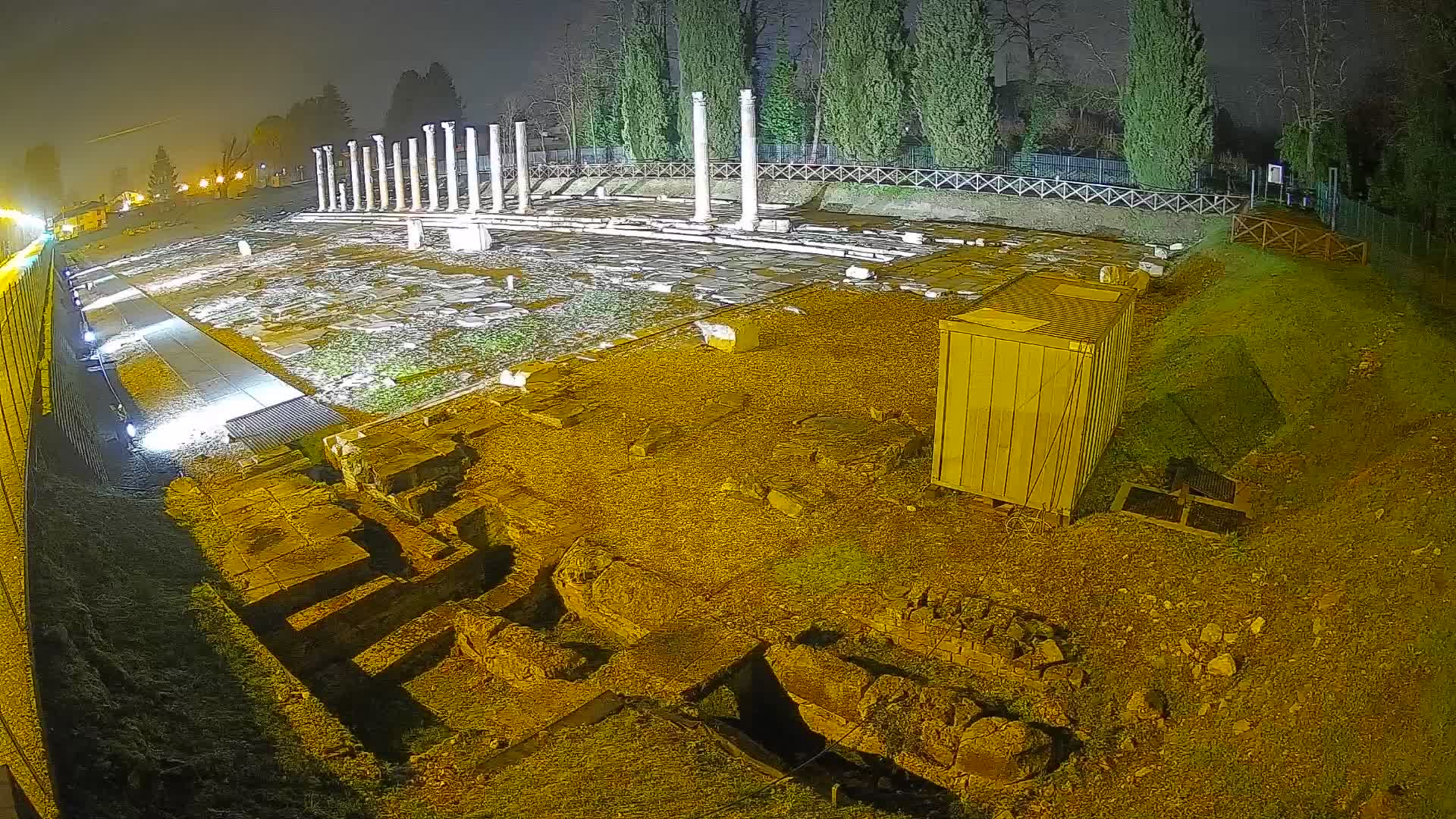 Webcam Foro Romano di Aquileia – Vista live sull’antico Foro
