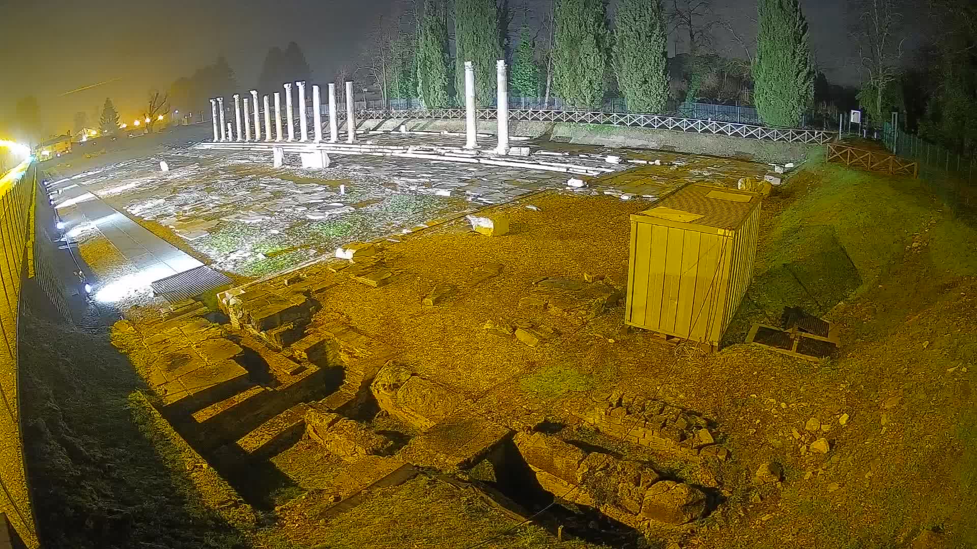Webcam Foro Romano di Aquileia – Vista live sull’antico Foro