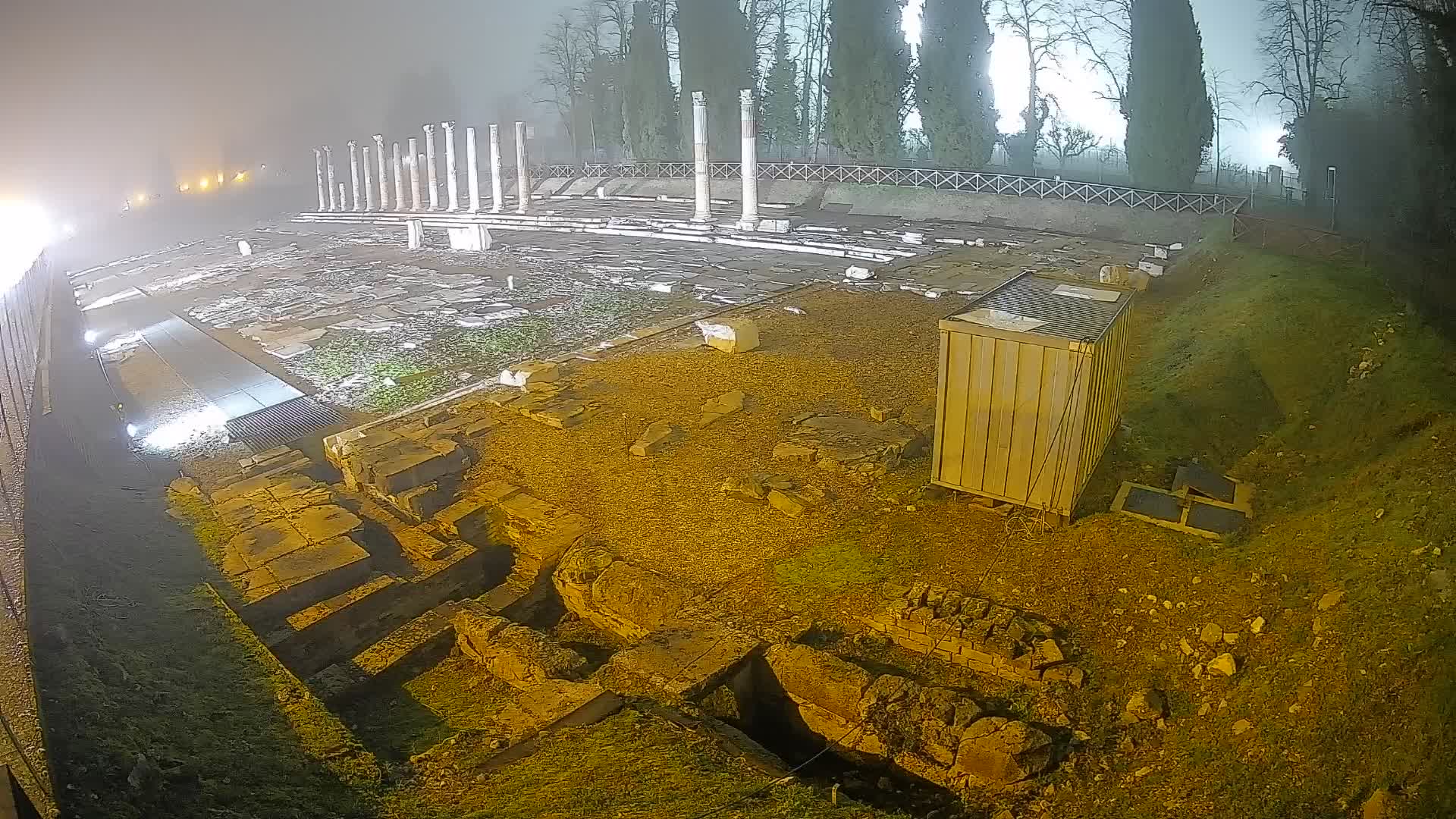 Webcam Foro Romano di Aquileia – Vista live sull’antico Foro