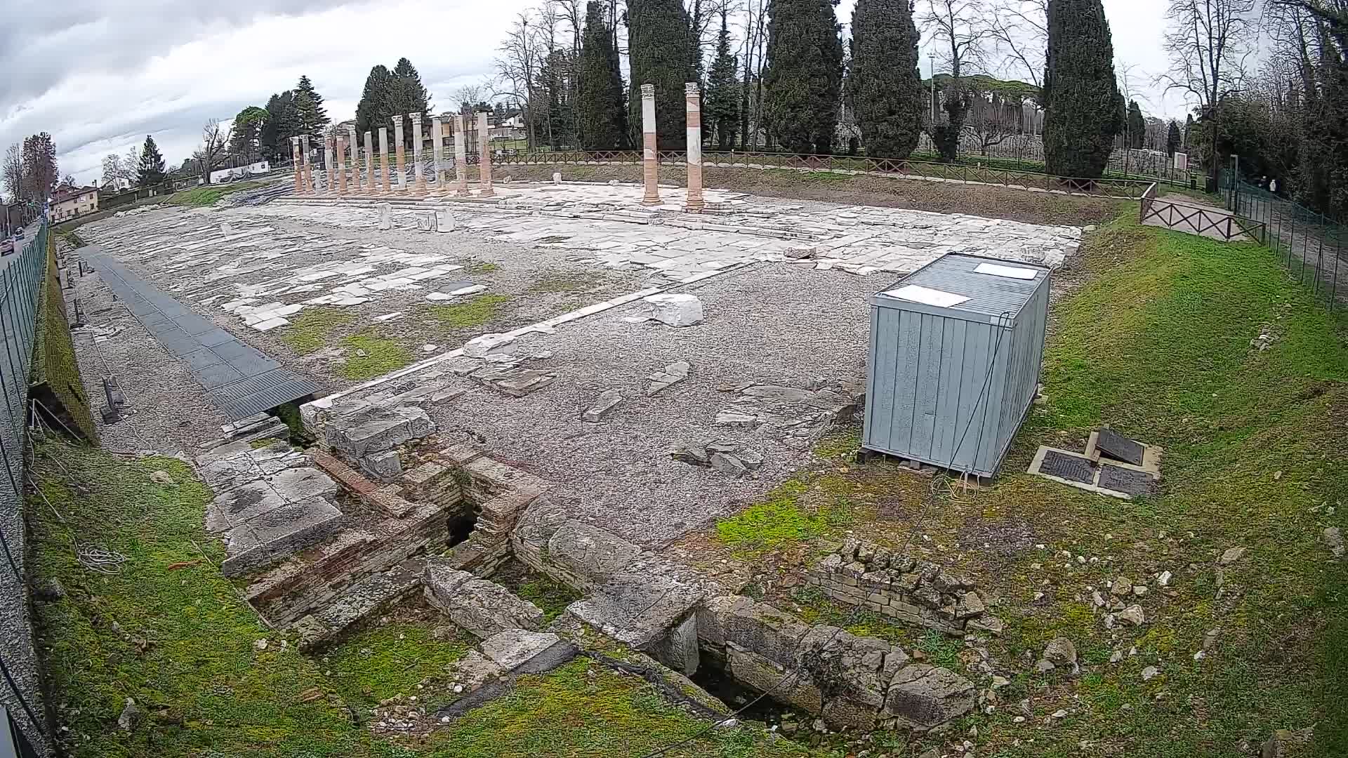 Webcam Foro Romano di Aquileia – Vista live sull’antico Foro