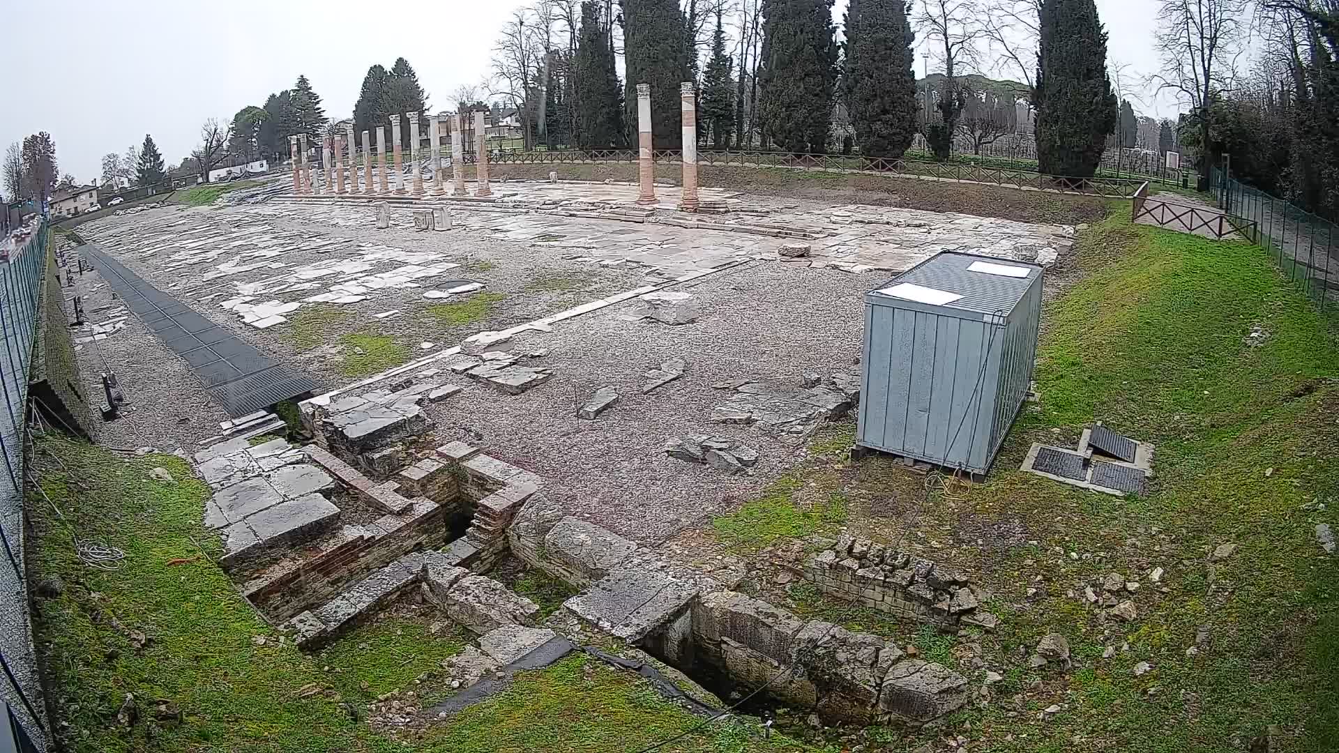 Webcam Foro Romano di Aquileia – Vista live sull’antico Foro