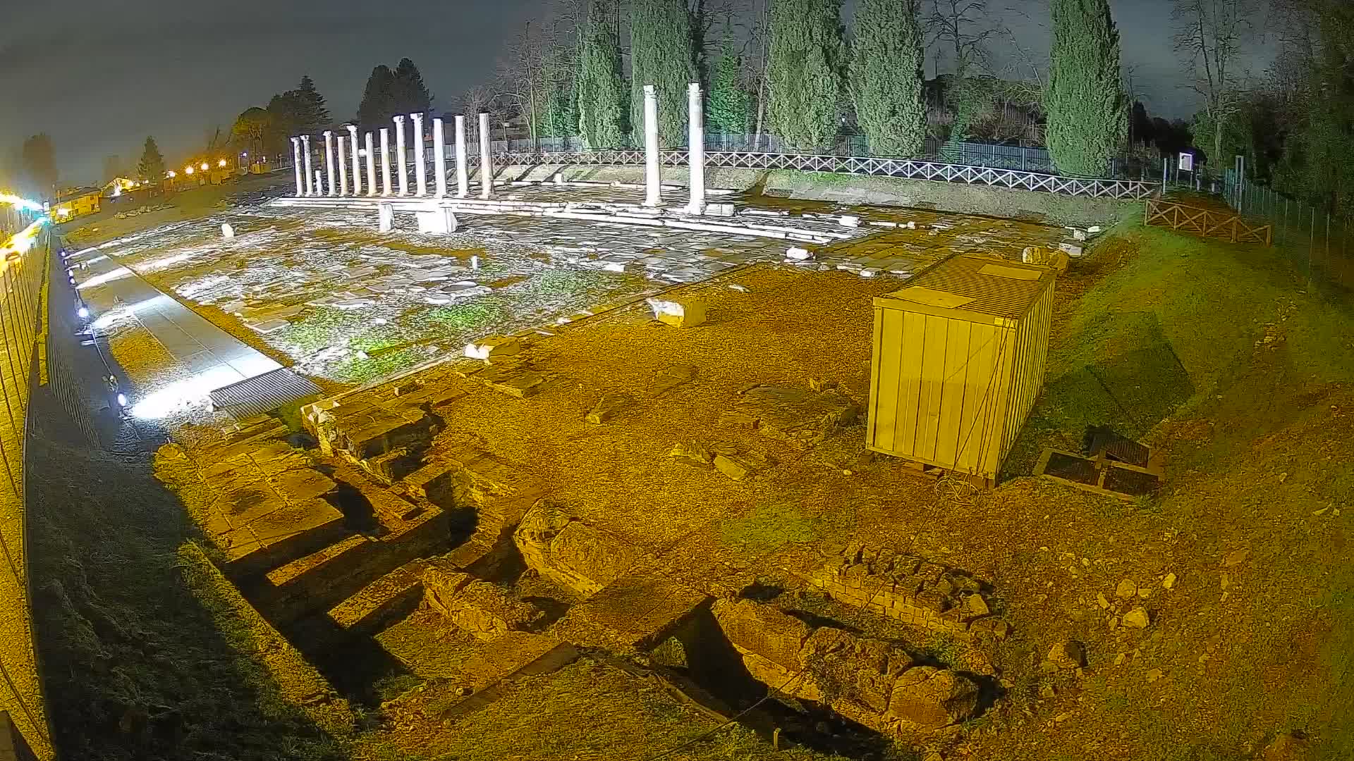 Webcam Foro Romano di Aquileia – Vista live sull’antico Foro