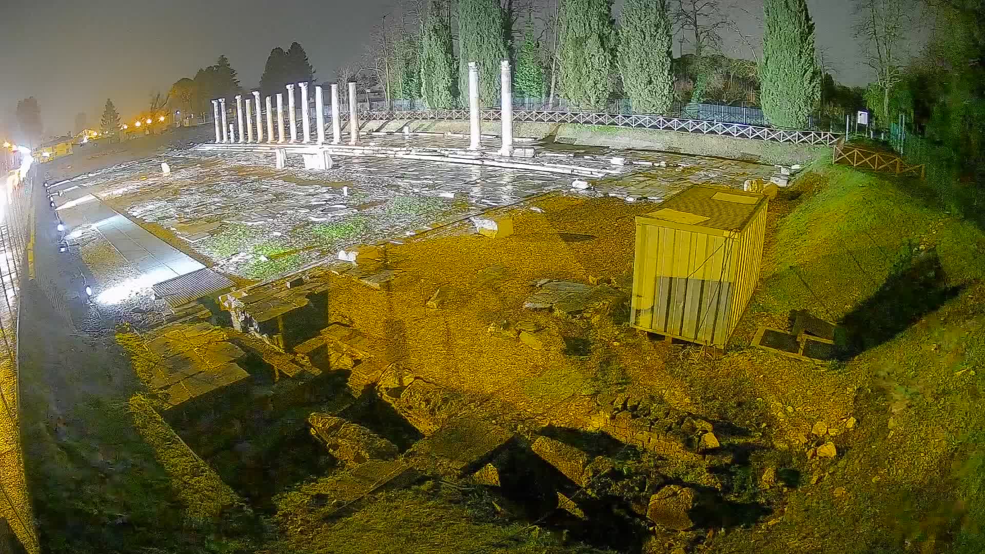 Webcam Foro Romano di Aquileia – Vista live sull’antico Foro