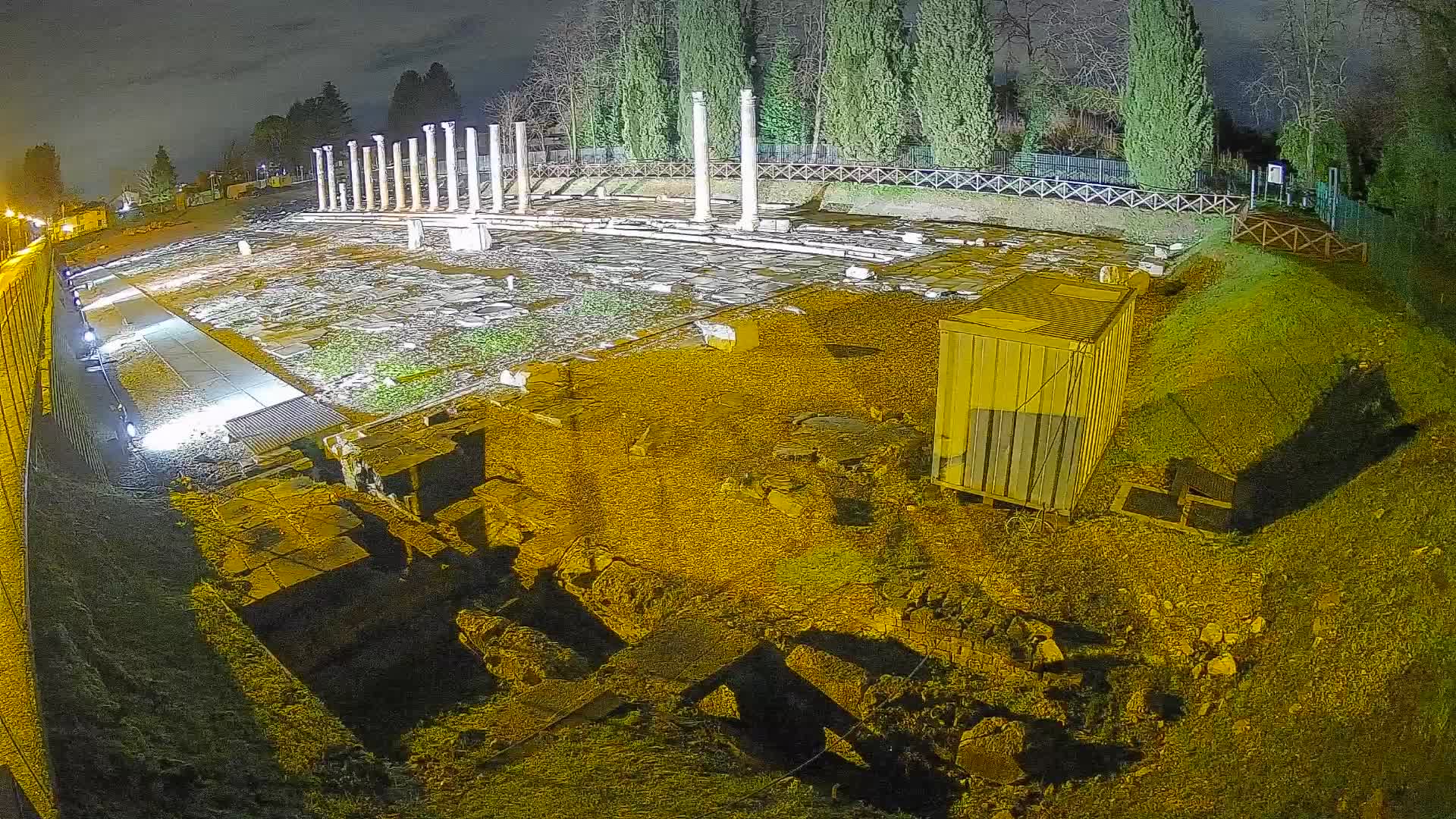 Webcam du Forum Romain d’Aquilée – Vue en direct du site antique