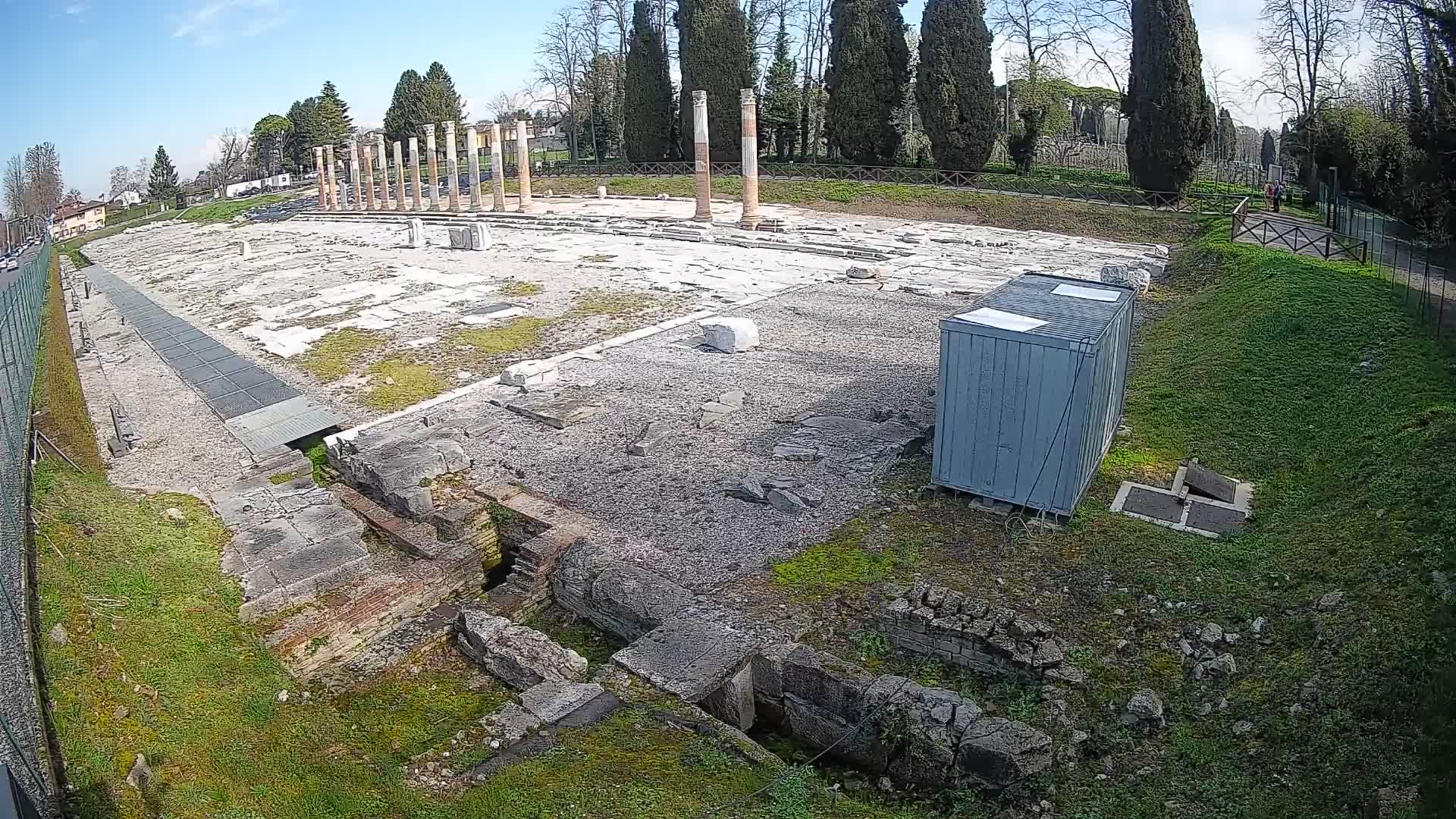 Webcam Foro Romano di Aquileia – Vista live sull’antico Foro