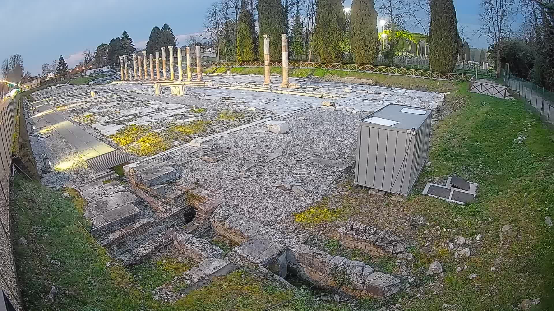 Webcam Foro Romano di Aquileia – Vista live sull’antico Foro