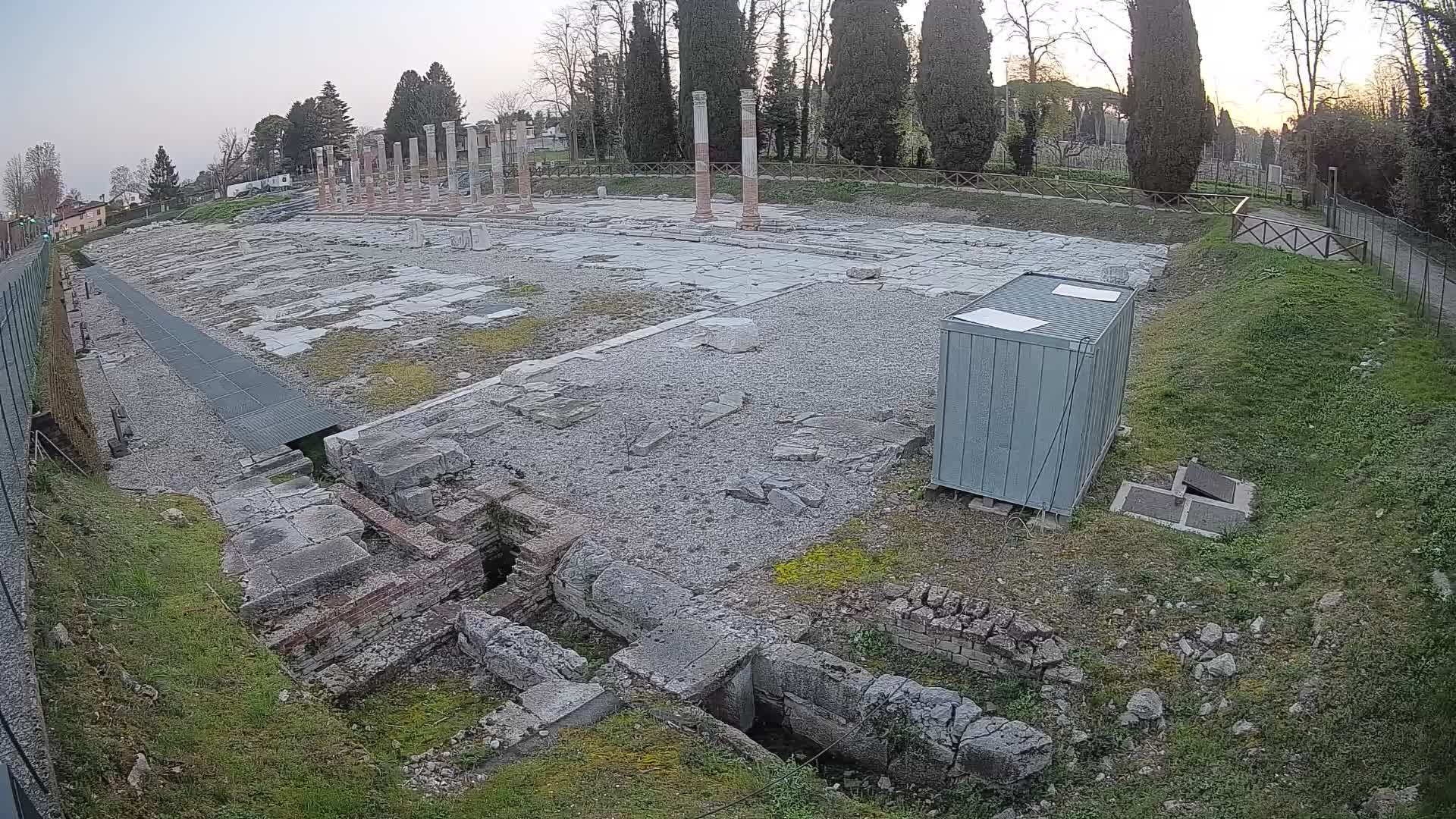 Webcam Foro Romano de Aquileia – Vista en vivo del Foro Romano