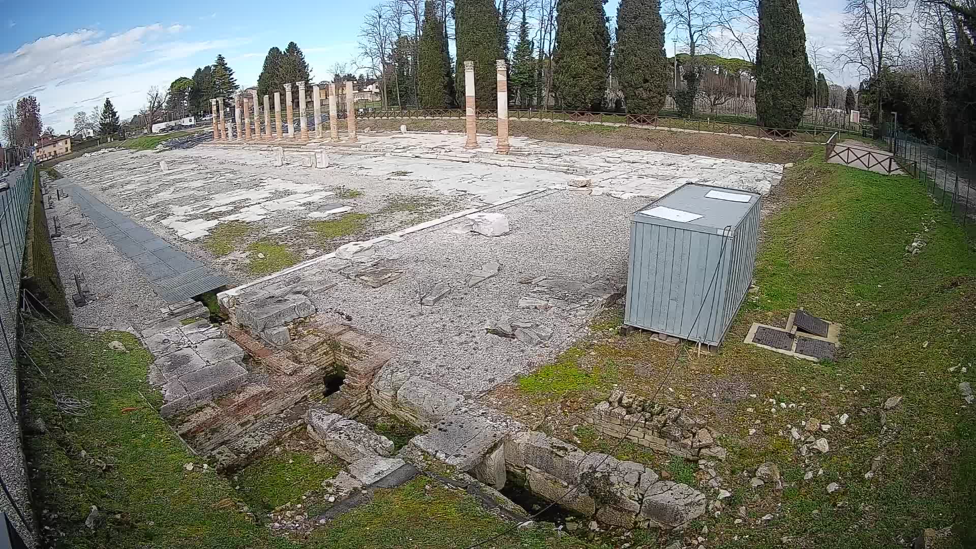 Webcam du Forum Romain d’Aquilée – Vue en direct du site antique