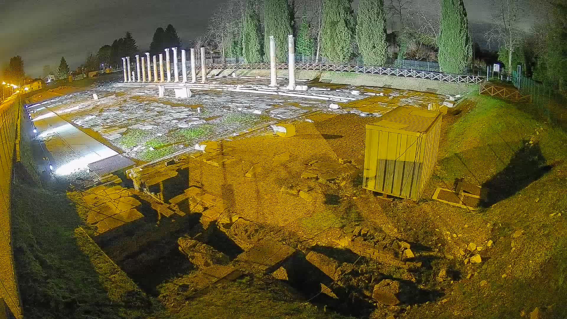 Webcam Foro Romano di Aquileia – Vista live sull’antico Foro