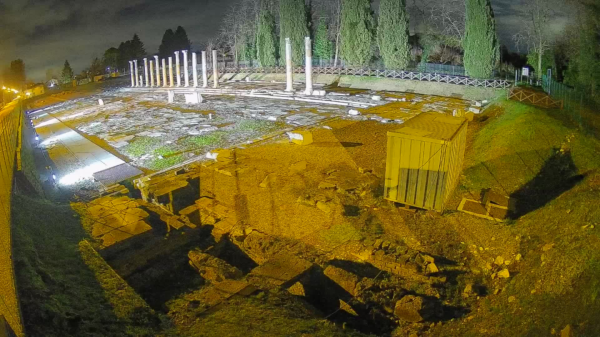 Webcam Foro Romano di Aquileia – Vista live sull’antico Foro