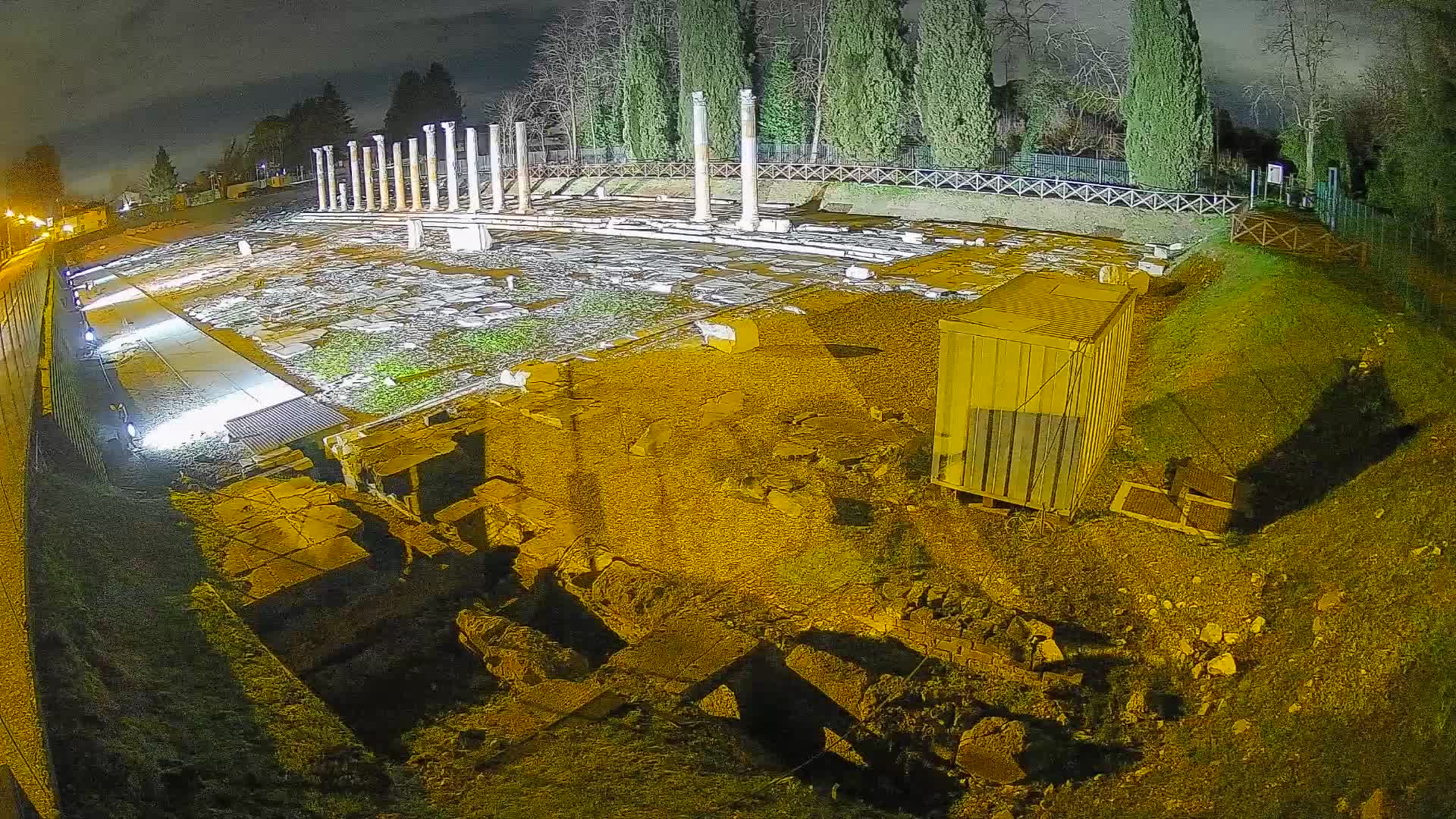 Webcam Foro Romano de Aquileia – Vista en vivo del Foro Romano