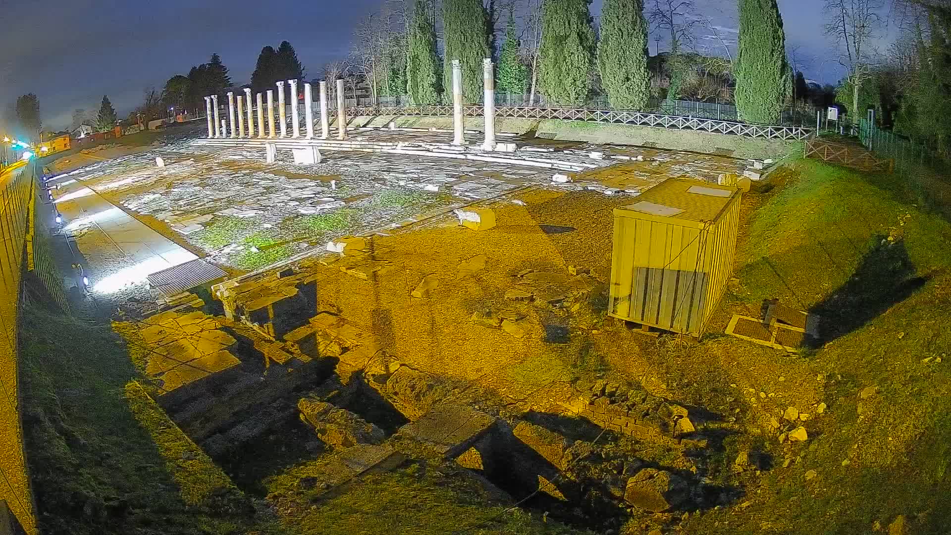 Webcam du Forum Romain d’Aquilée – Vue en direct du site antique