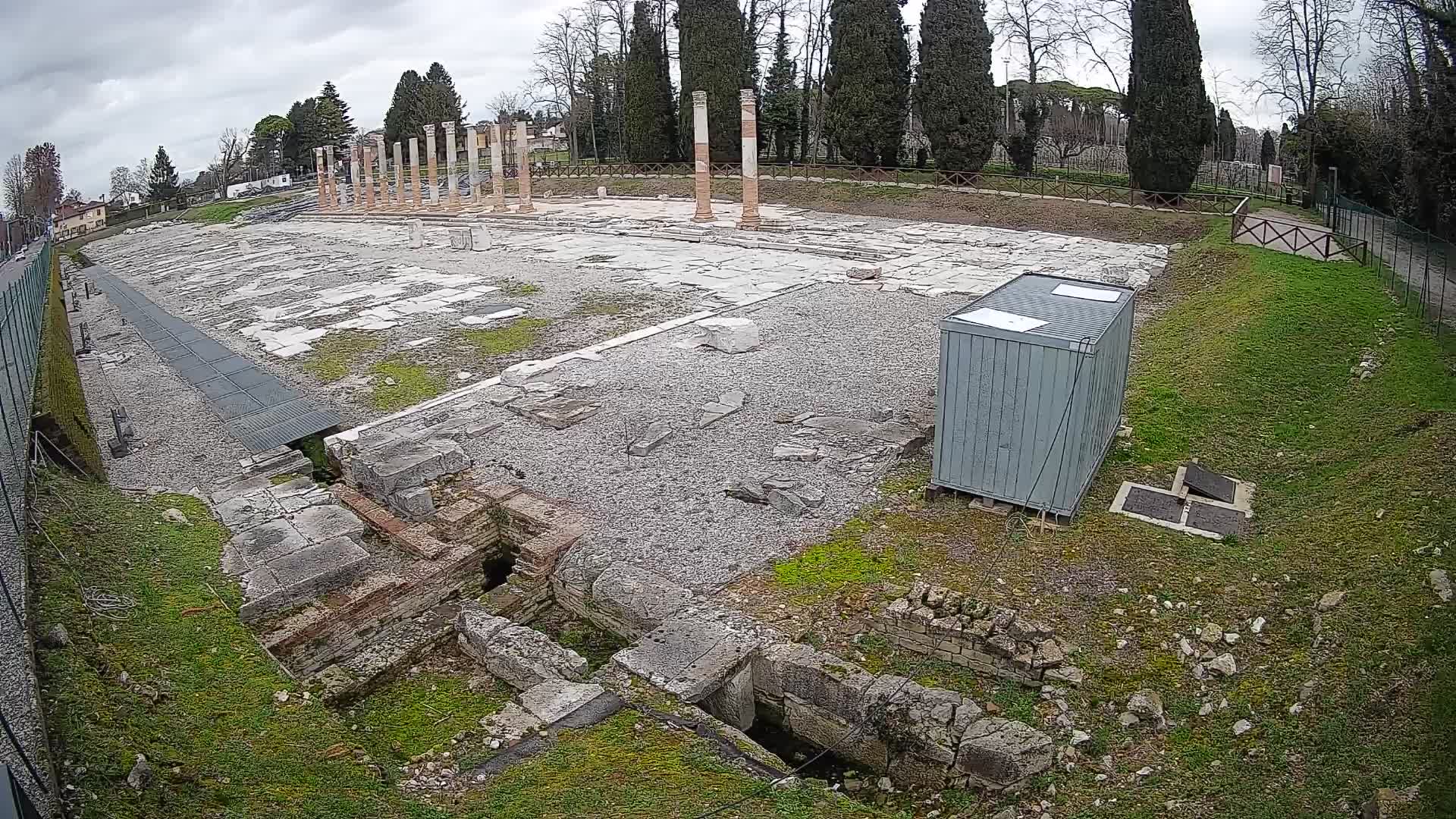 Webcam Foro Romano de Aquileia – Vista en vivo del Foro Romano
