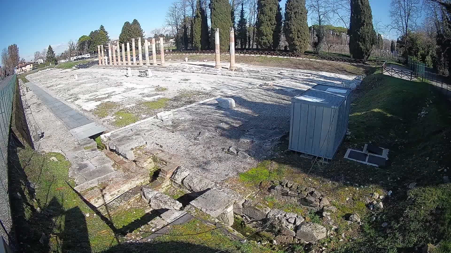 Webcam du Forum Romain d’Aquilée – Vue en direct du site antique