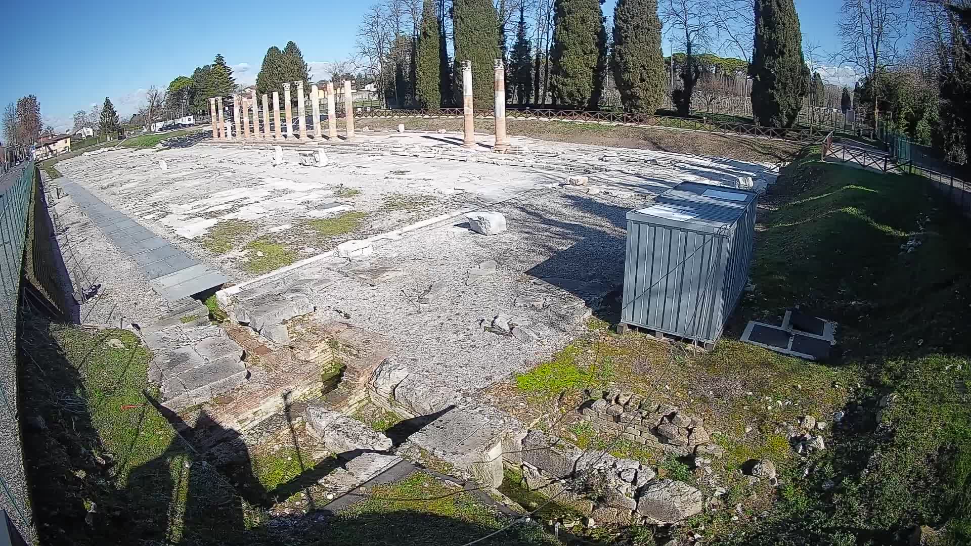 Webcam du Forum Romain d’Aquilée – Vue en direct du site antique