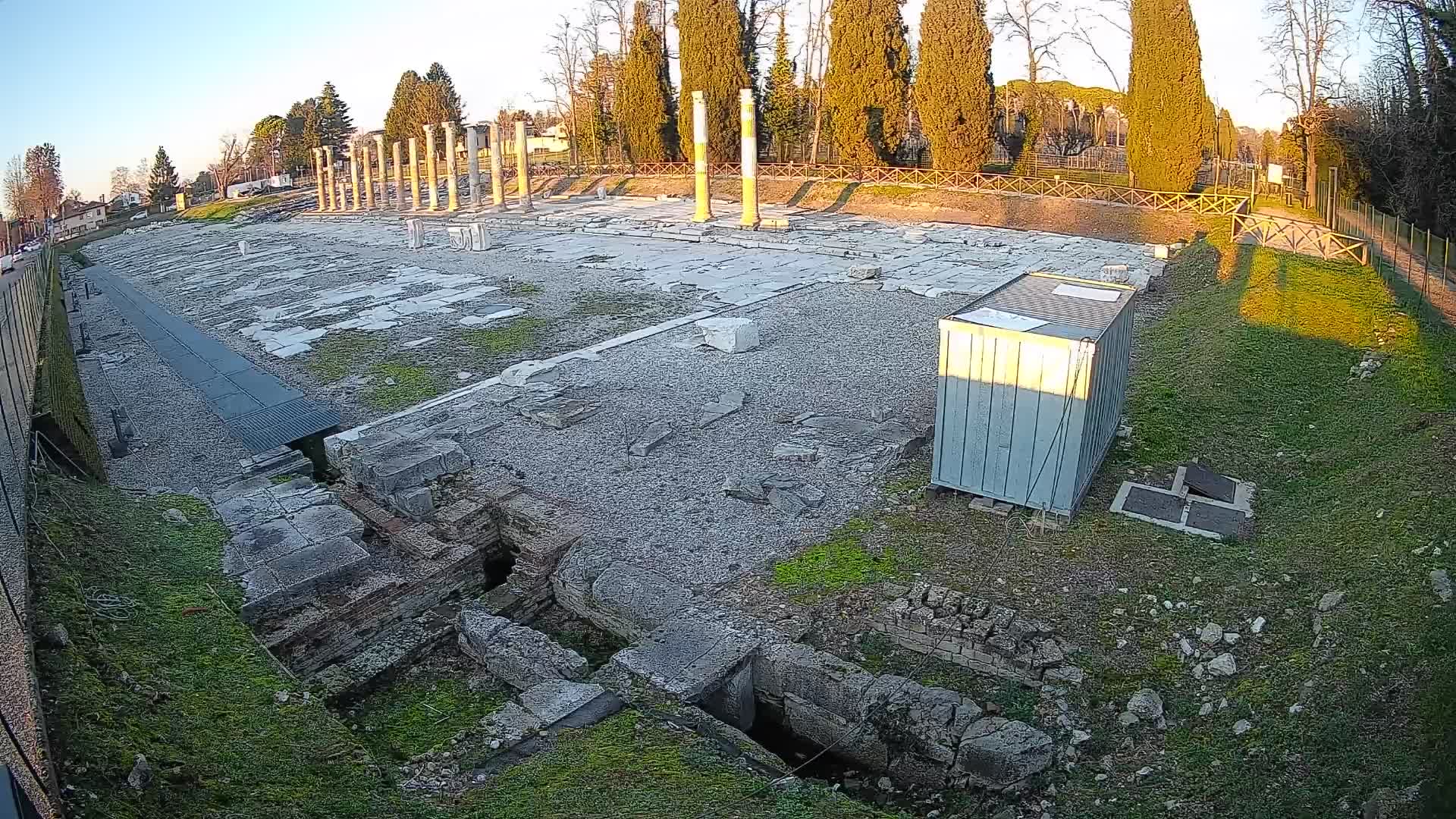 Webcam Foro Romano di Aquileia – Vista live sull’antico Foro