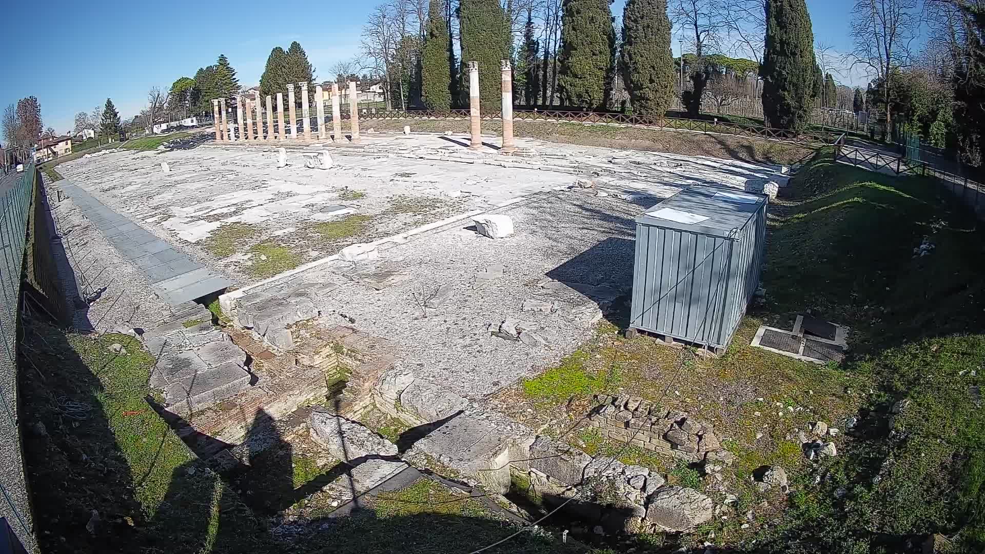 Webcam du Forum Romain d’Aquilée – Vue en direct du site antique