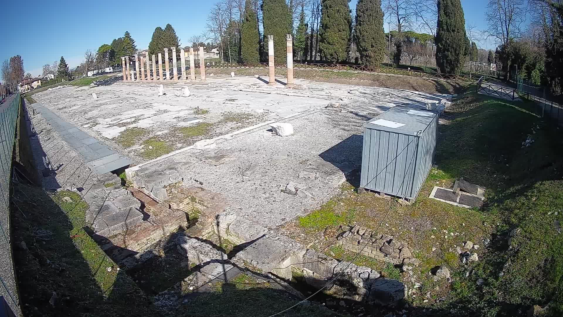 Webcam Foro Romano di Aquileia – Vista live sull’antico Foro