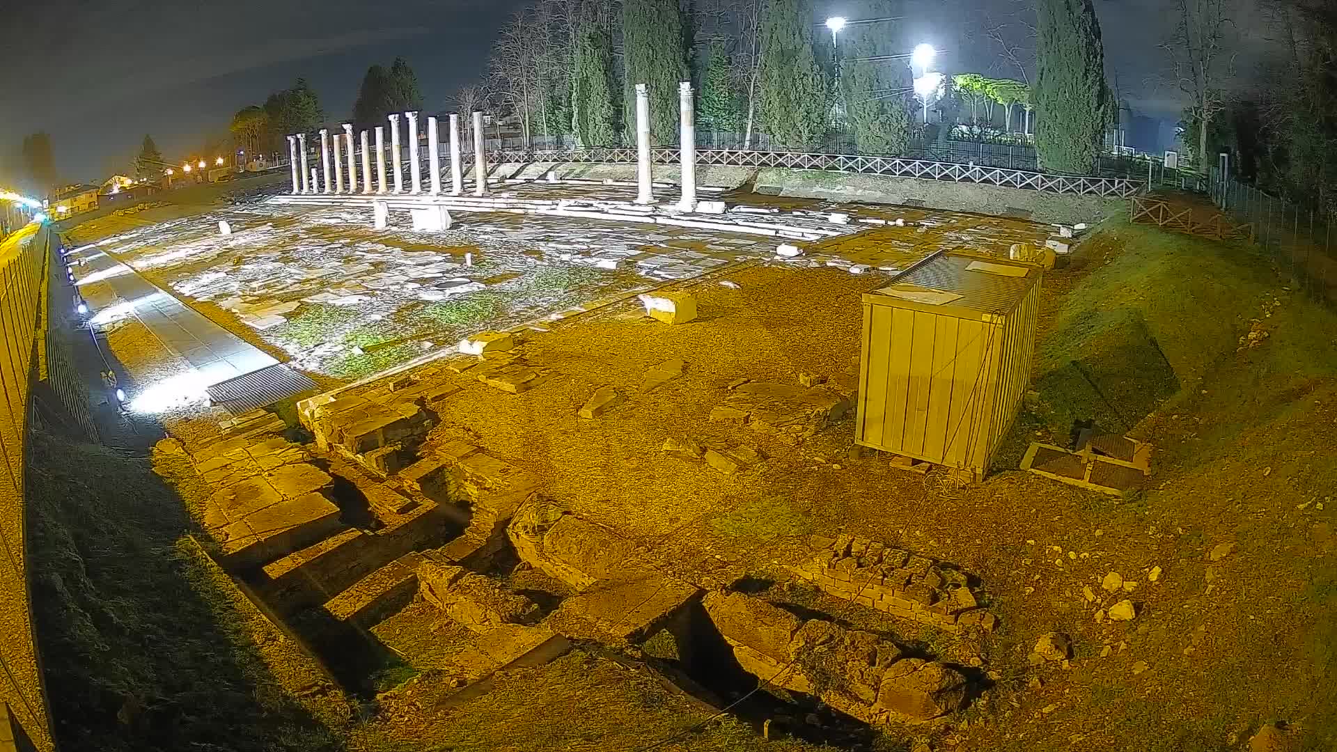 Webcam du Forum Romain d’Aquilée – Vue en direct du site antique