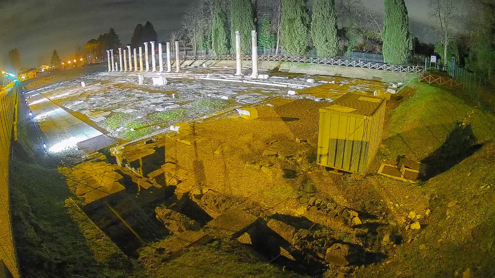 Webcam Foro Romano di Aquileia – Vista live sull’antico Foro