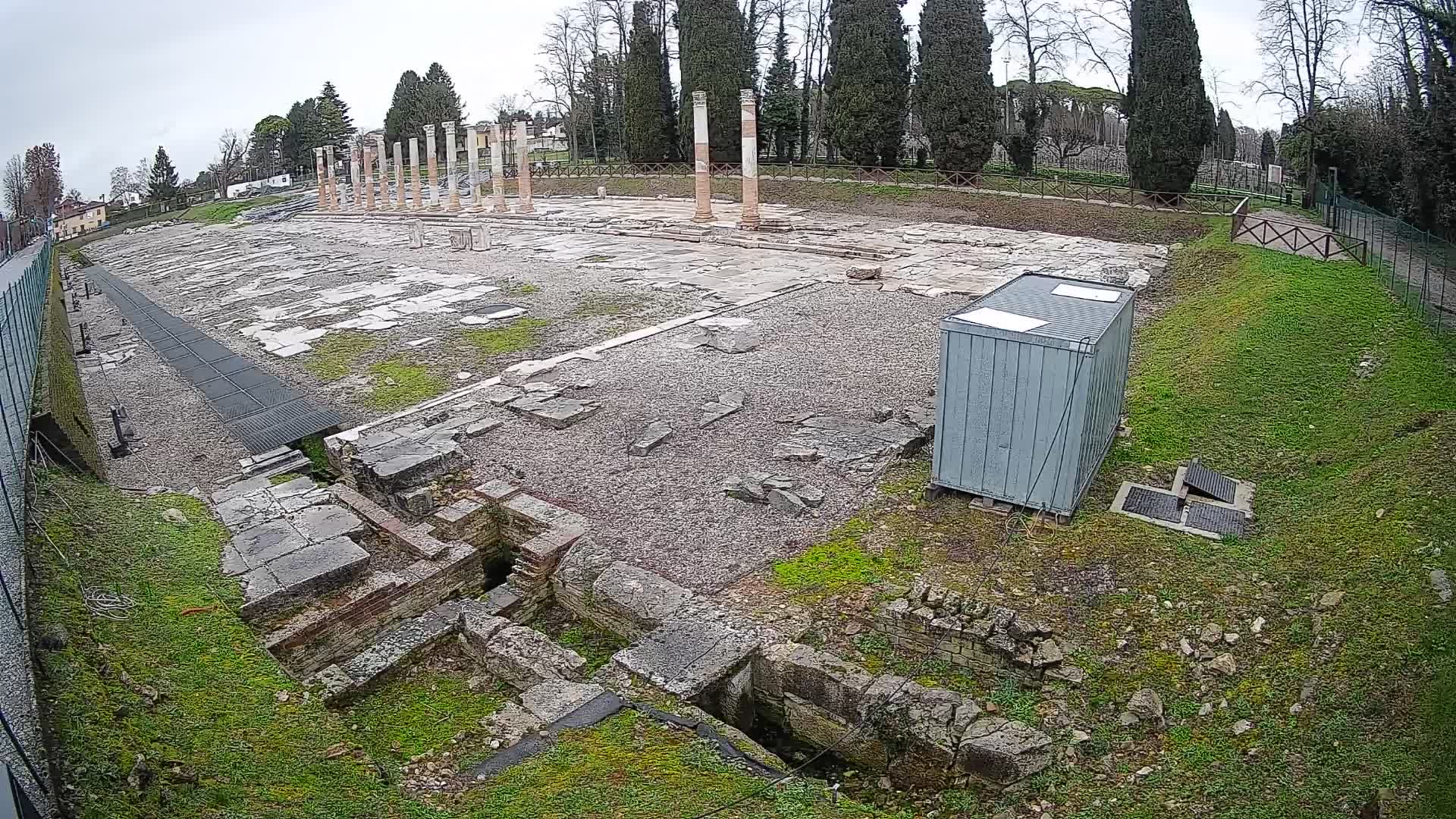 Webcam Foro Romano di Aquileia – Vista live sull’antico Foro