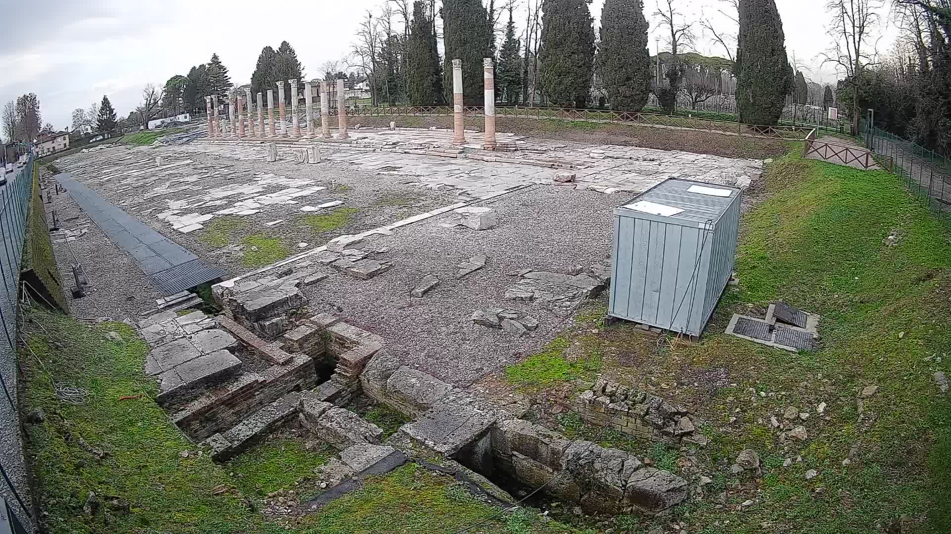 Webcam Foro Romano di Aquileia – Vista live sull’antico Foro