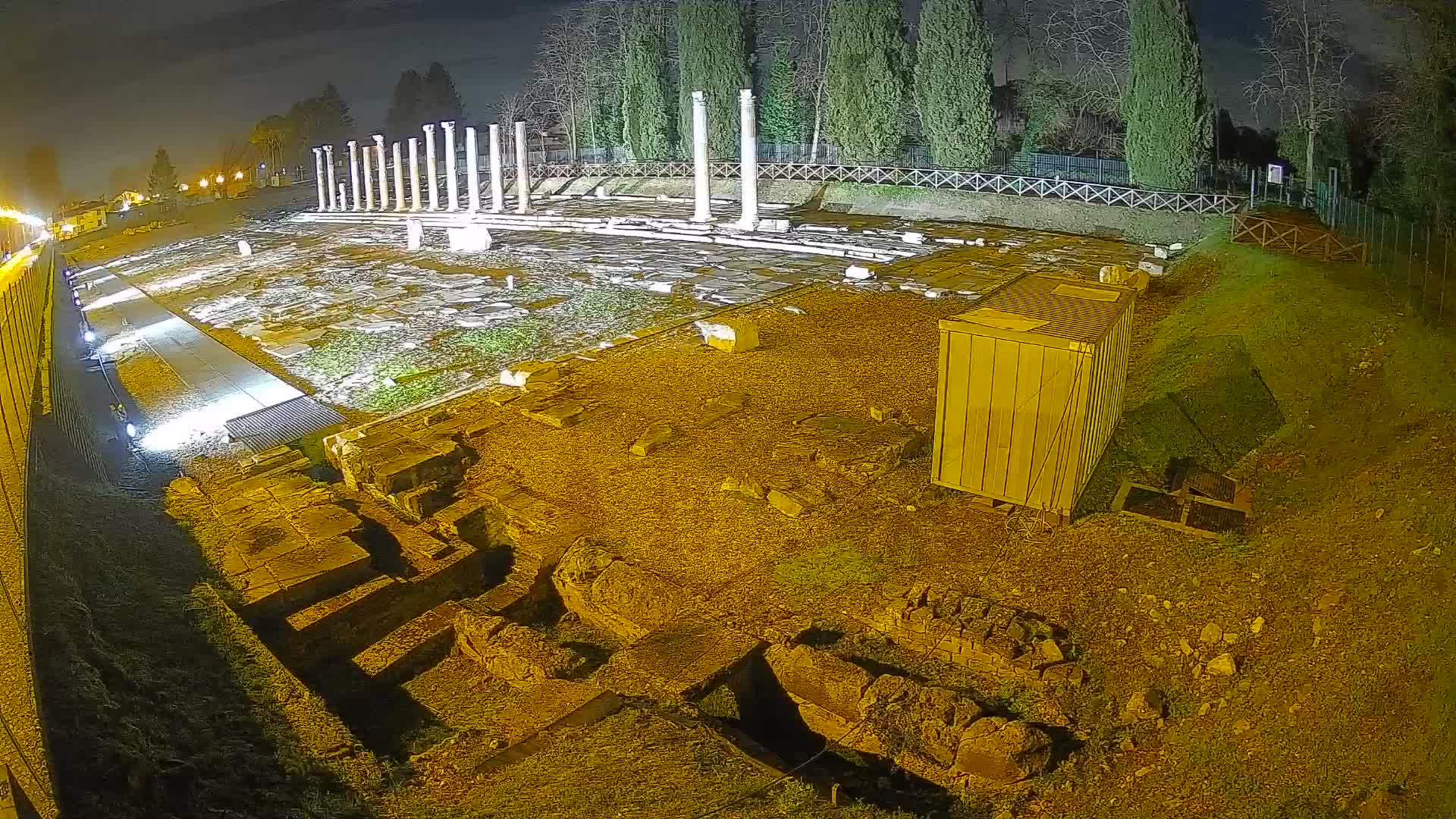 Webcam du Forum Romain d’Aquilée – Vue en direct du site antique