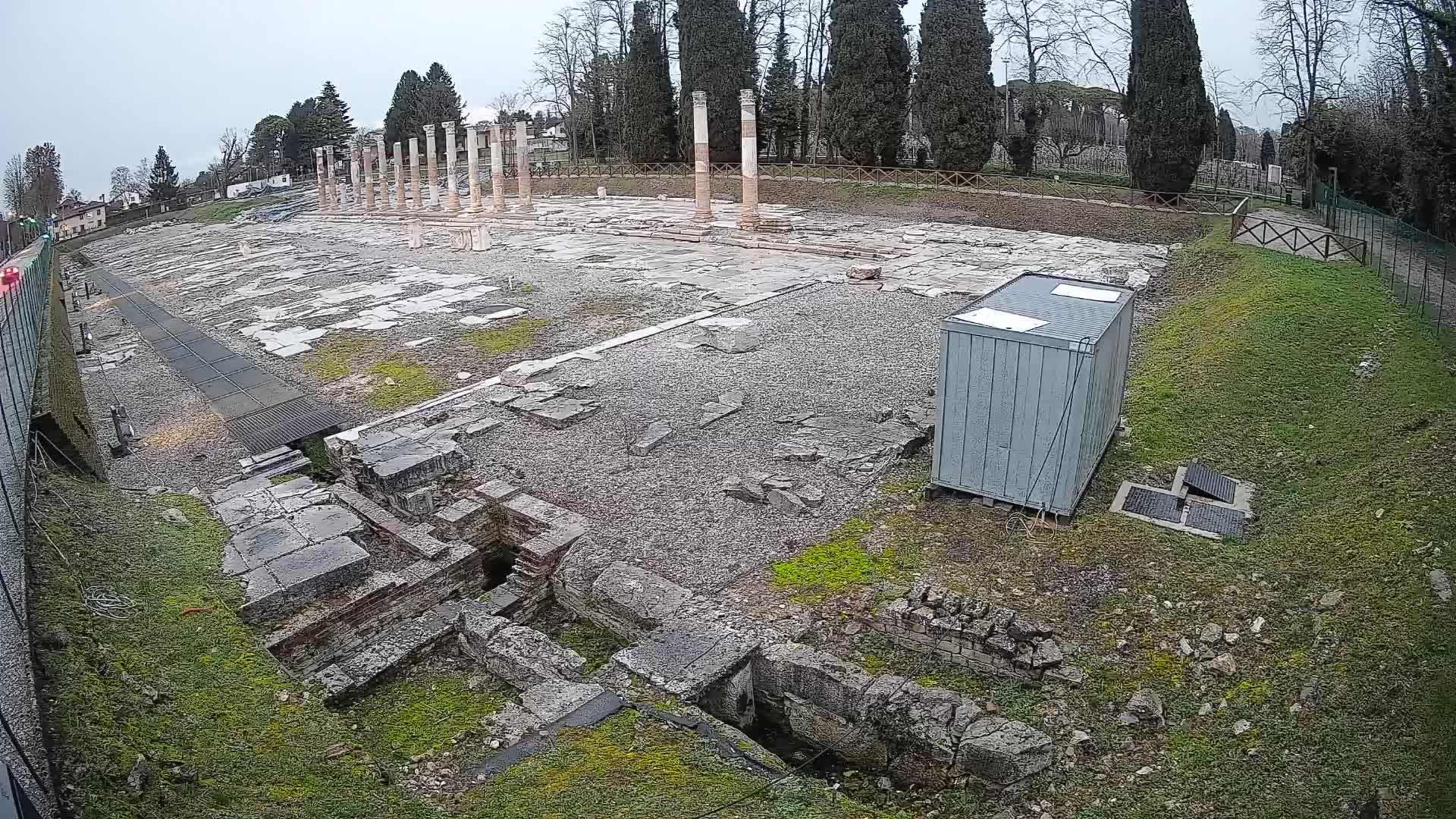 Webcam Foro Romano di Aquileia – Vista live sull’antico Foro