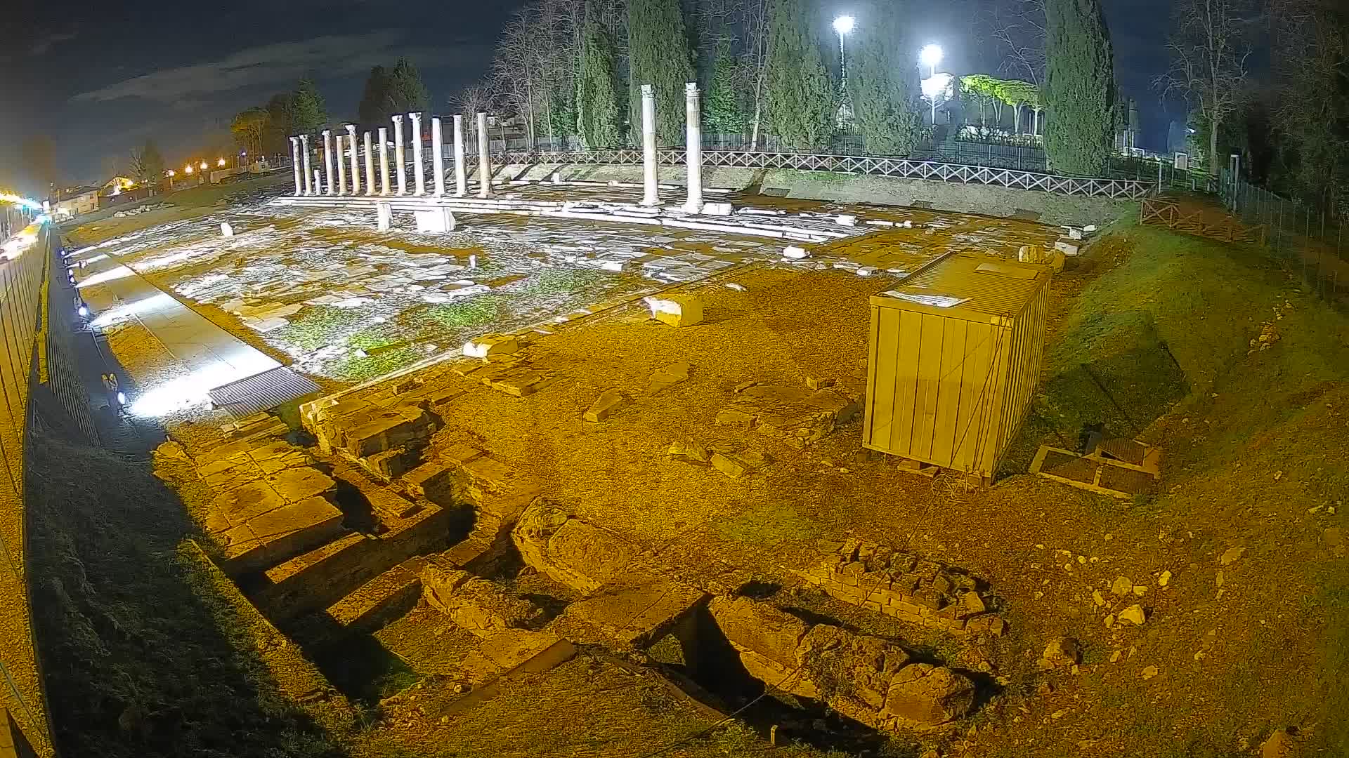 Webcam du Forum Romain d’Aquilée – Vue en direct du site antique