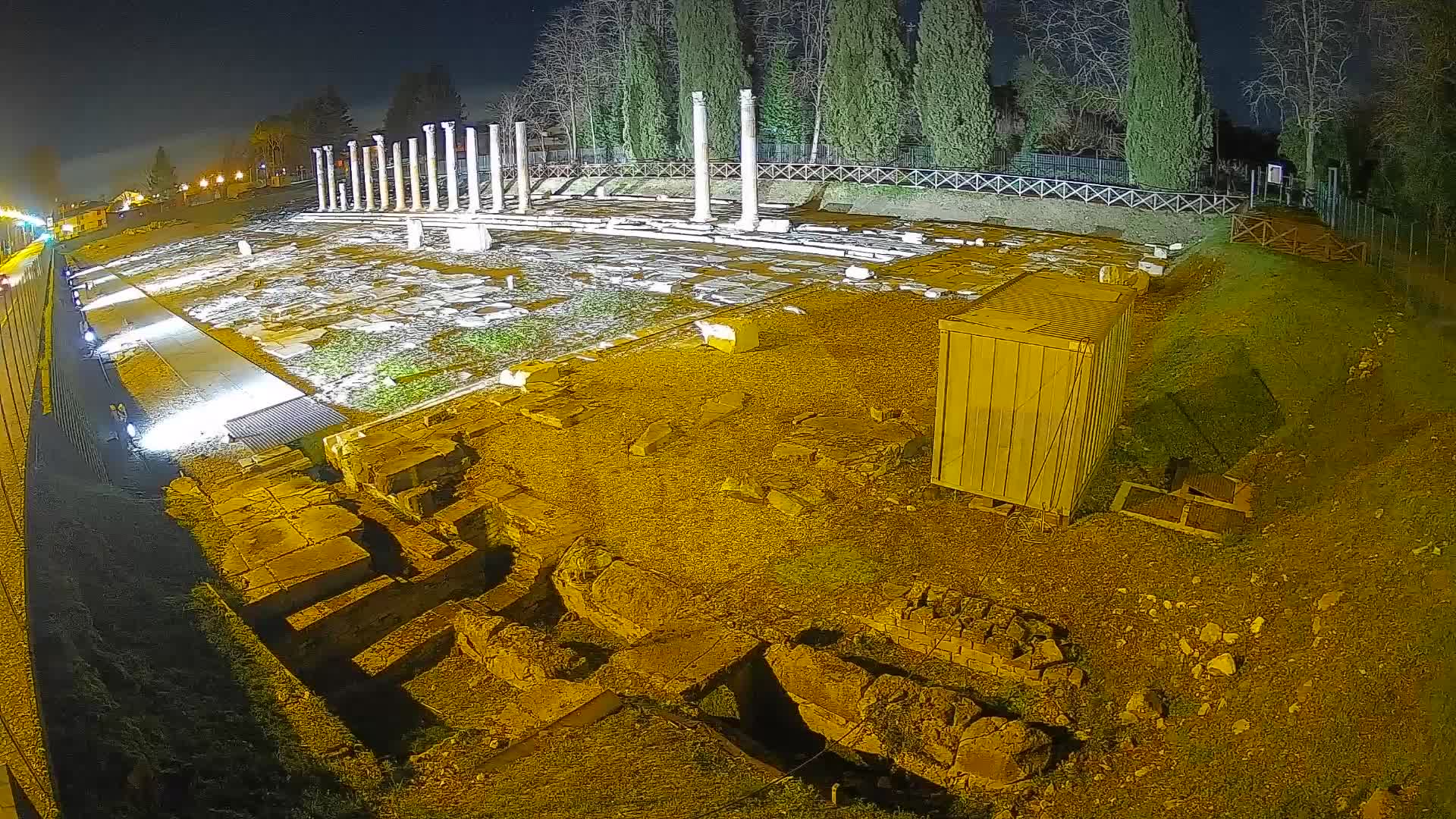 Webcam Foro Romano di Aquileia – Vista live sull’antico Foro