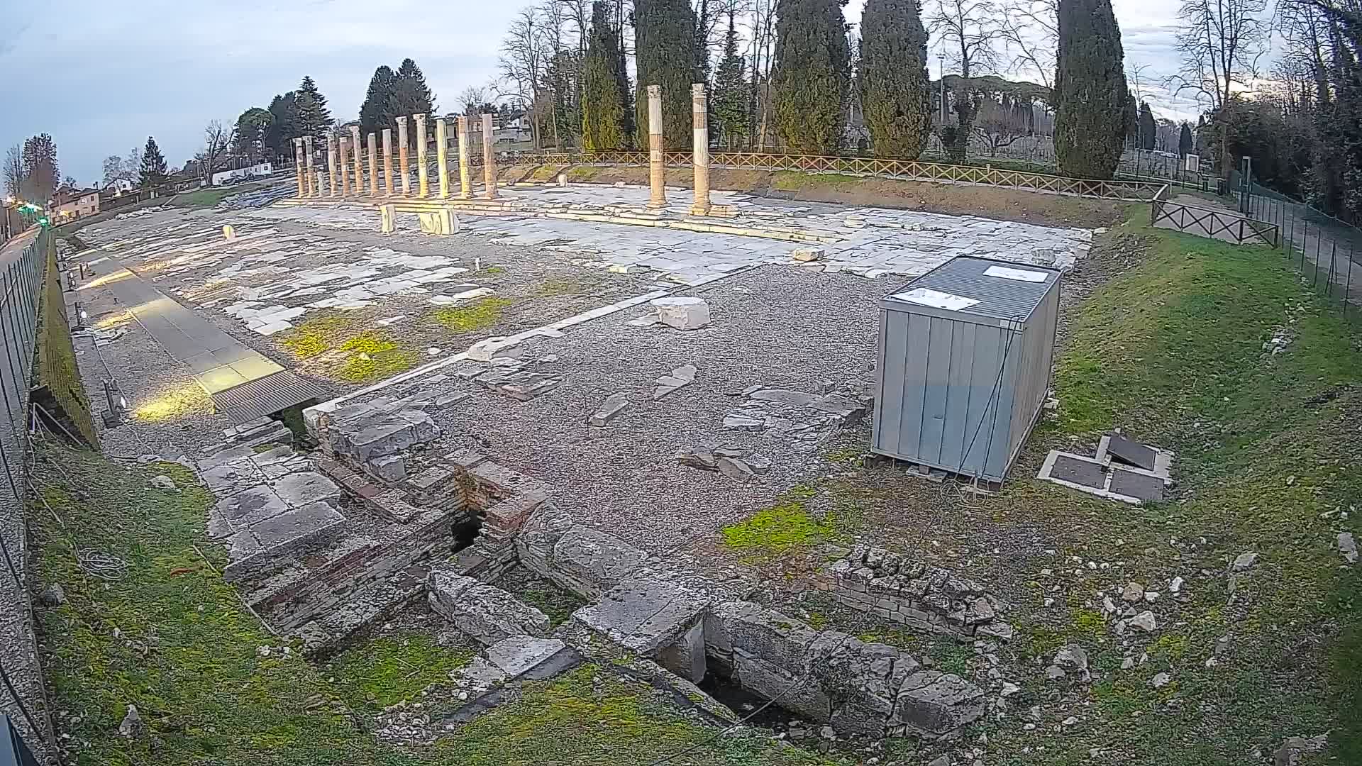 Webcam Foro Romano di Aquileia – Vista live sull’antico Foro